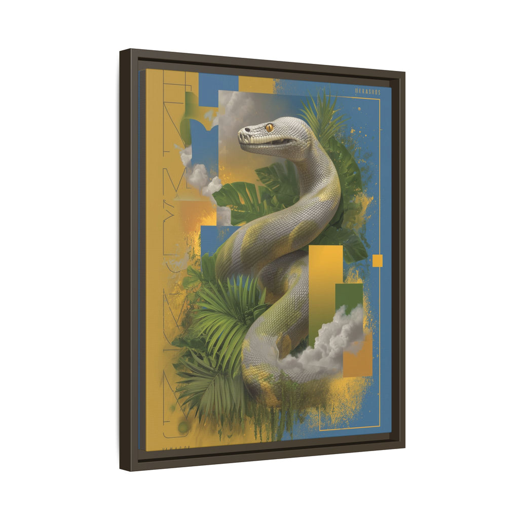 Serpent of Surreal Geometries: Tropical Hyperrealism, Digital Snake Illustration   |    Custom Orders Available