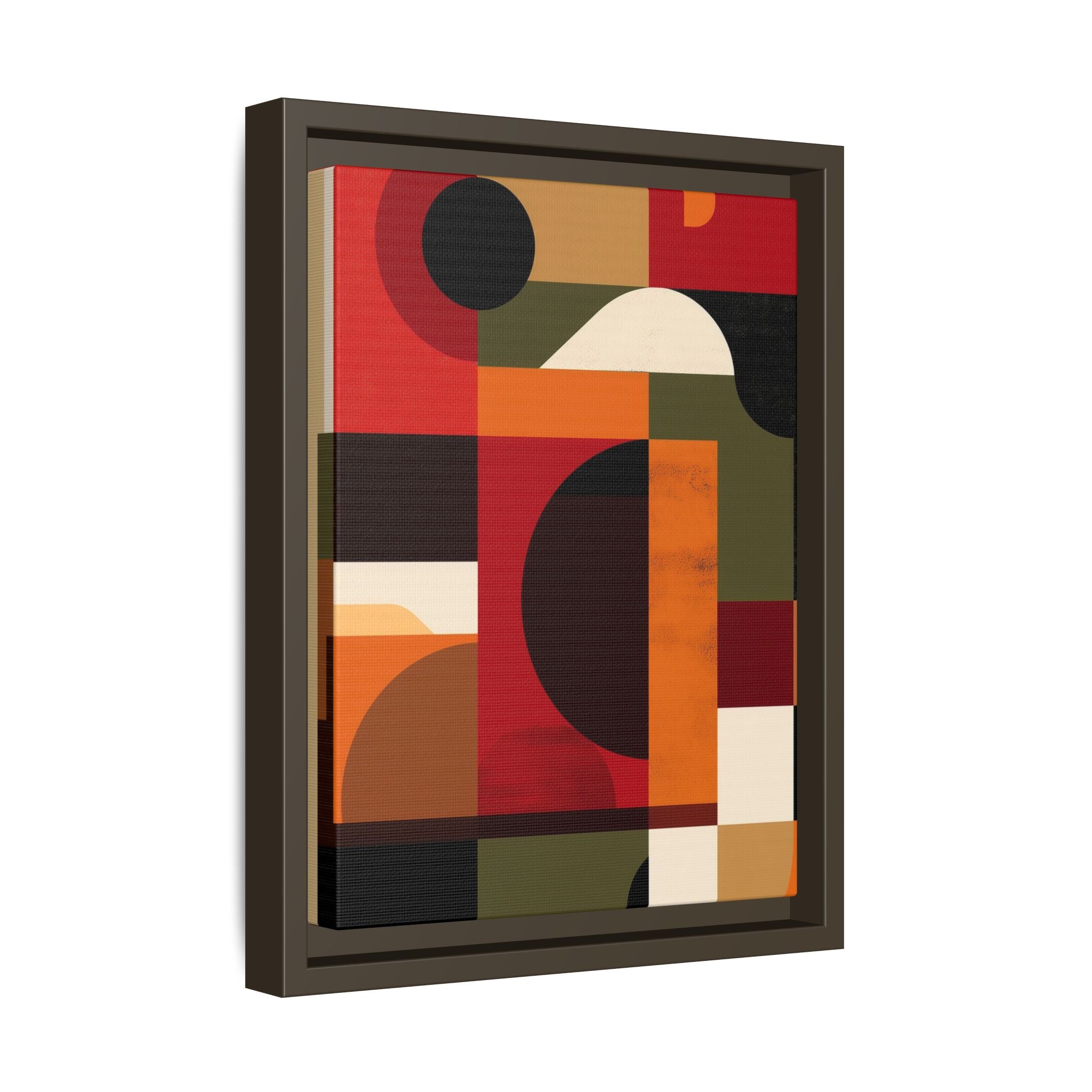 Geometric Convergence: Abstract Bauhaus Design, Constructivist Color Blocks, Architectural Art Composition   |   Custom Orders Accepted