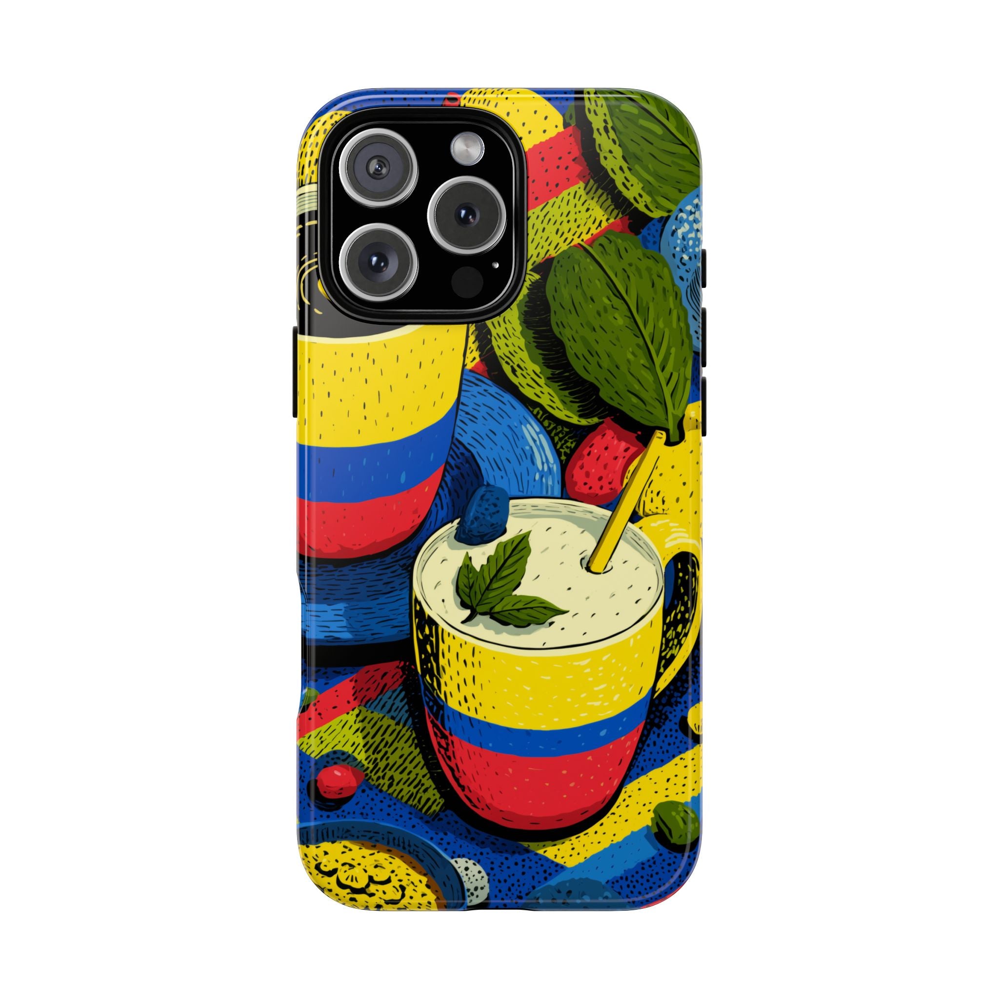 Vibrant Phone Case for Tough Cases | Colorful Colombian Art, Unique Gift, Trendy Accessory, Summer Style, Festival Must-Have