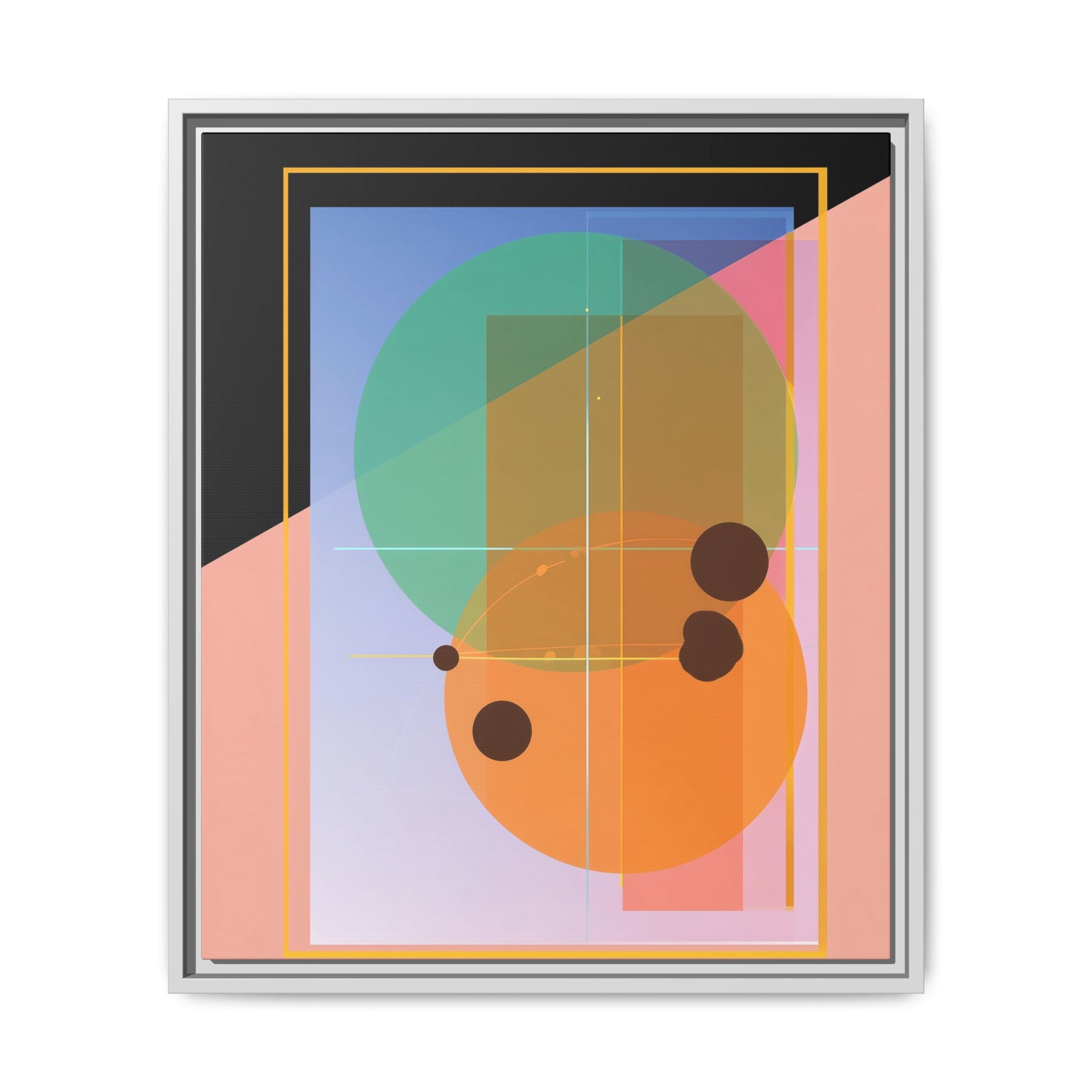 Geometric Harmony: Abstract Composition, Overlapping Shapes, Precision Design   |   Custom Orders Accepted