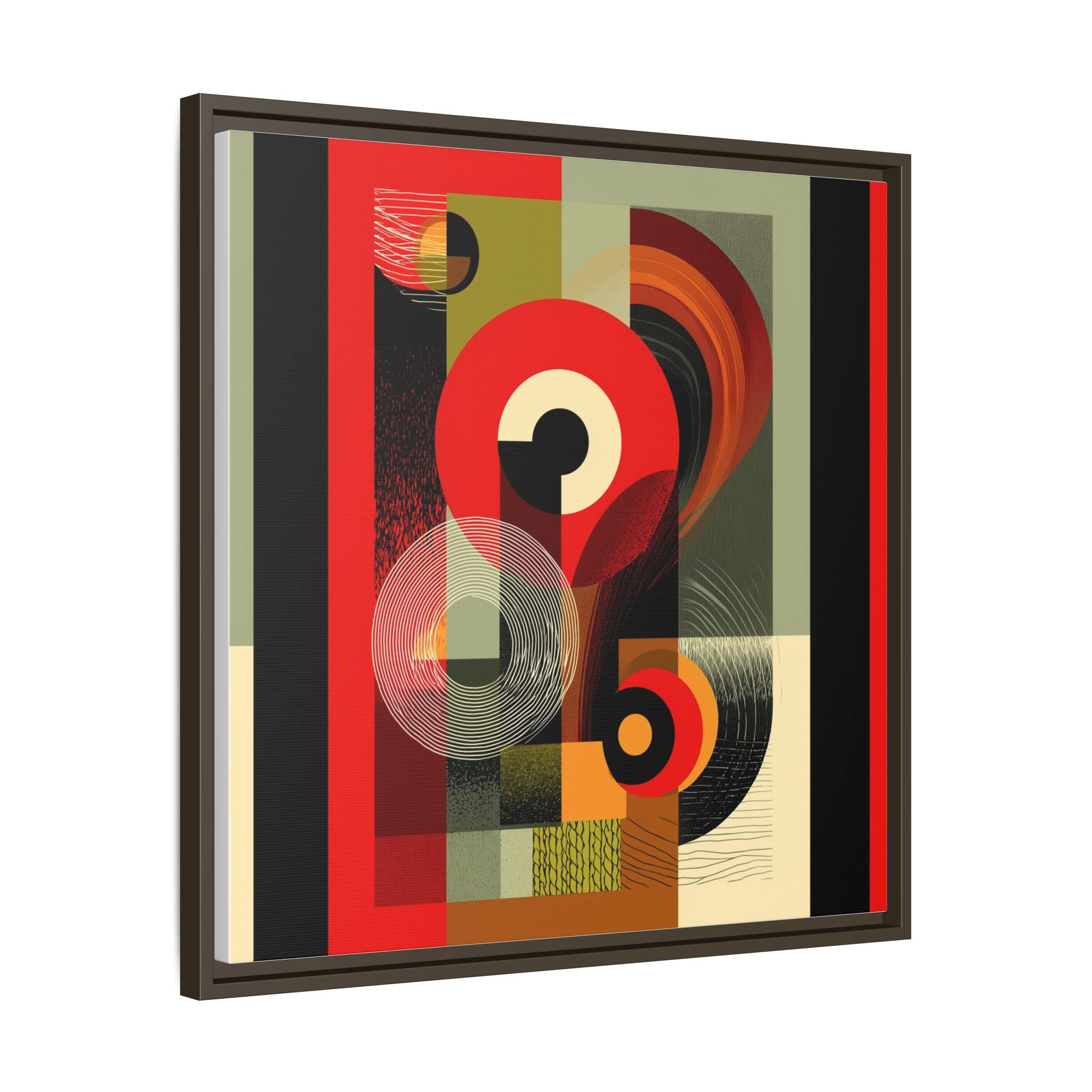 Chromatic Geometrics: Abstract Constructivist Composition, Modernist Color Blocking, Layered Circular Forms   |   Custom Orders Accepted