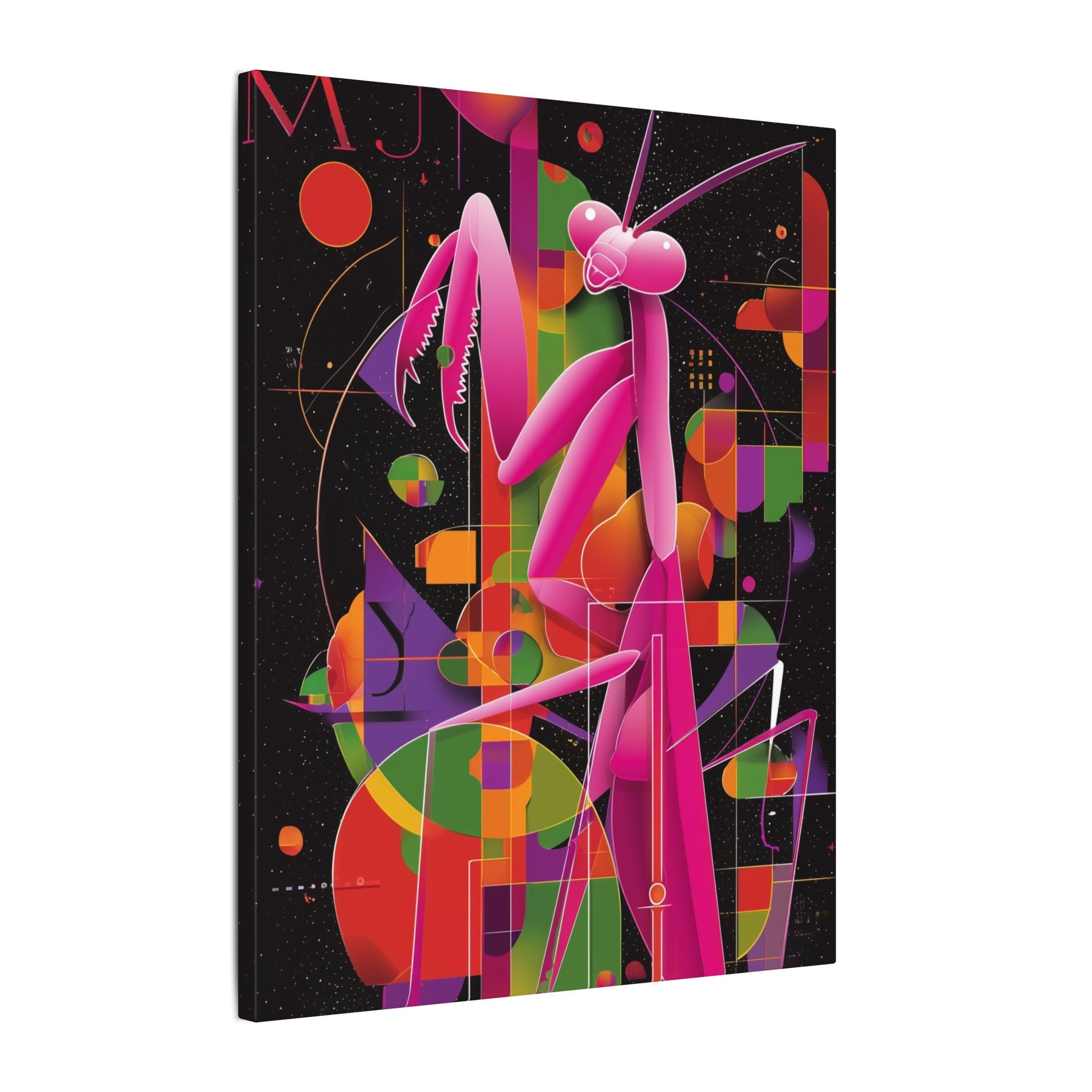 Cosmic Mantis: Geometric Abstraction, Retro-Futuristic Design   |    Custom Orders Available