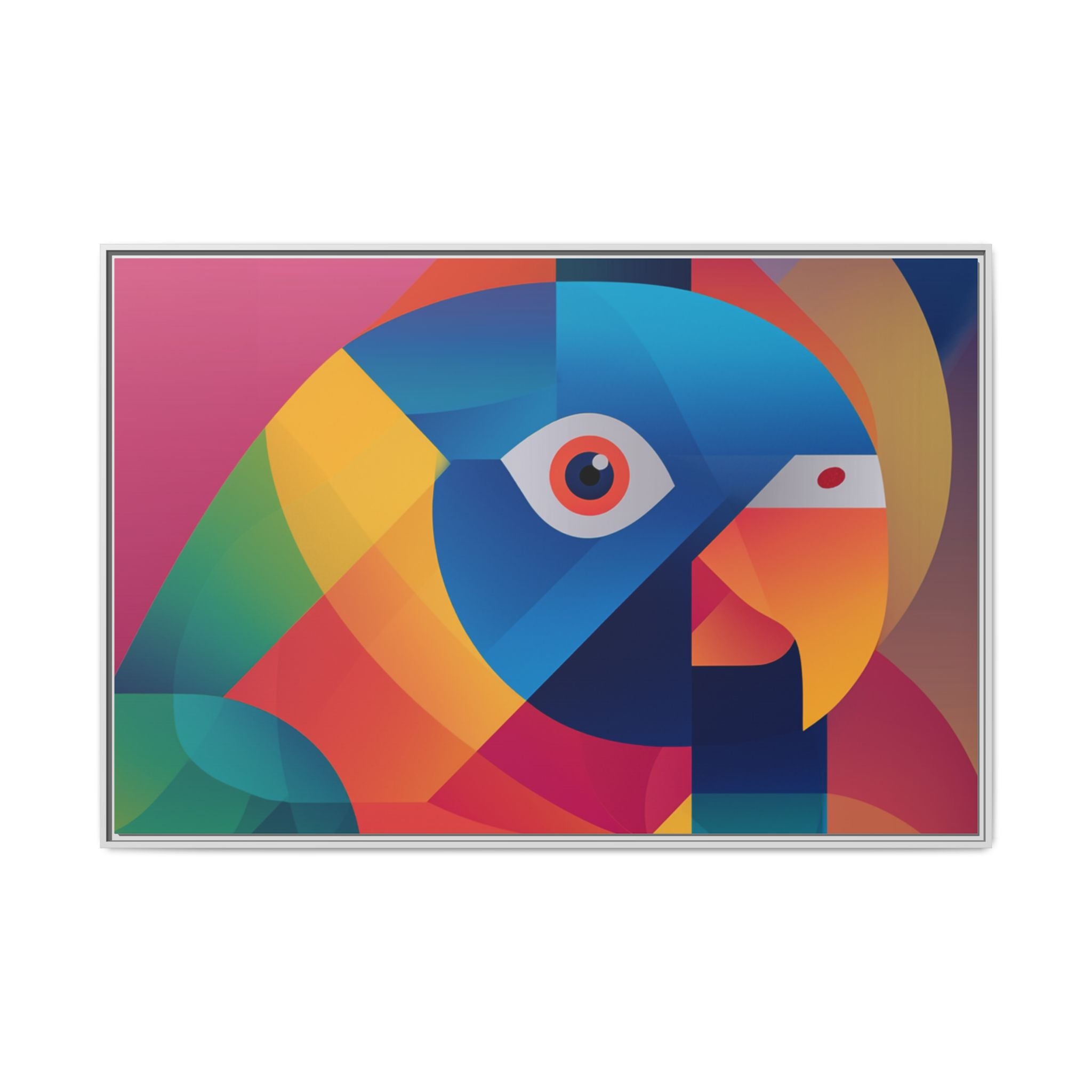 Prismatic Parrot: Cubist Deconstruction, Geometric Color Explosion   |  Personalized & Custom Orders Available