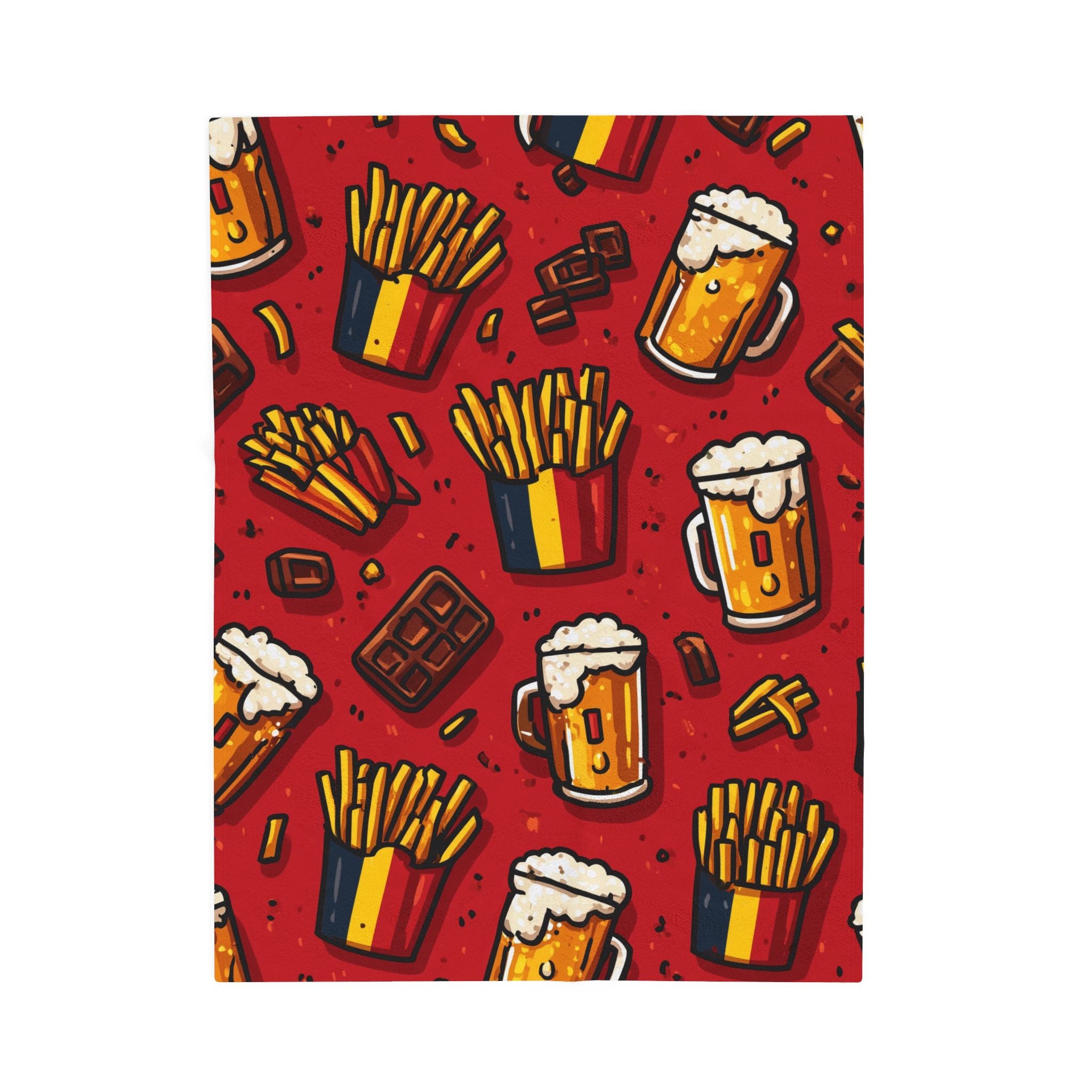 Belgian Delights: Culinary Icons Collage, Pop Art Celebration   |   Custom Orders Accepted