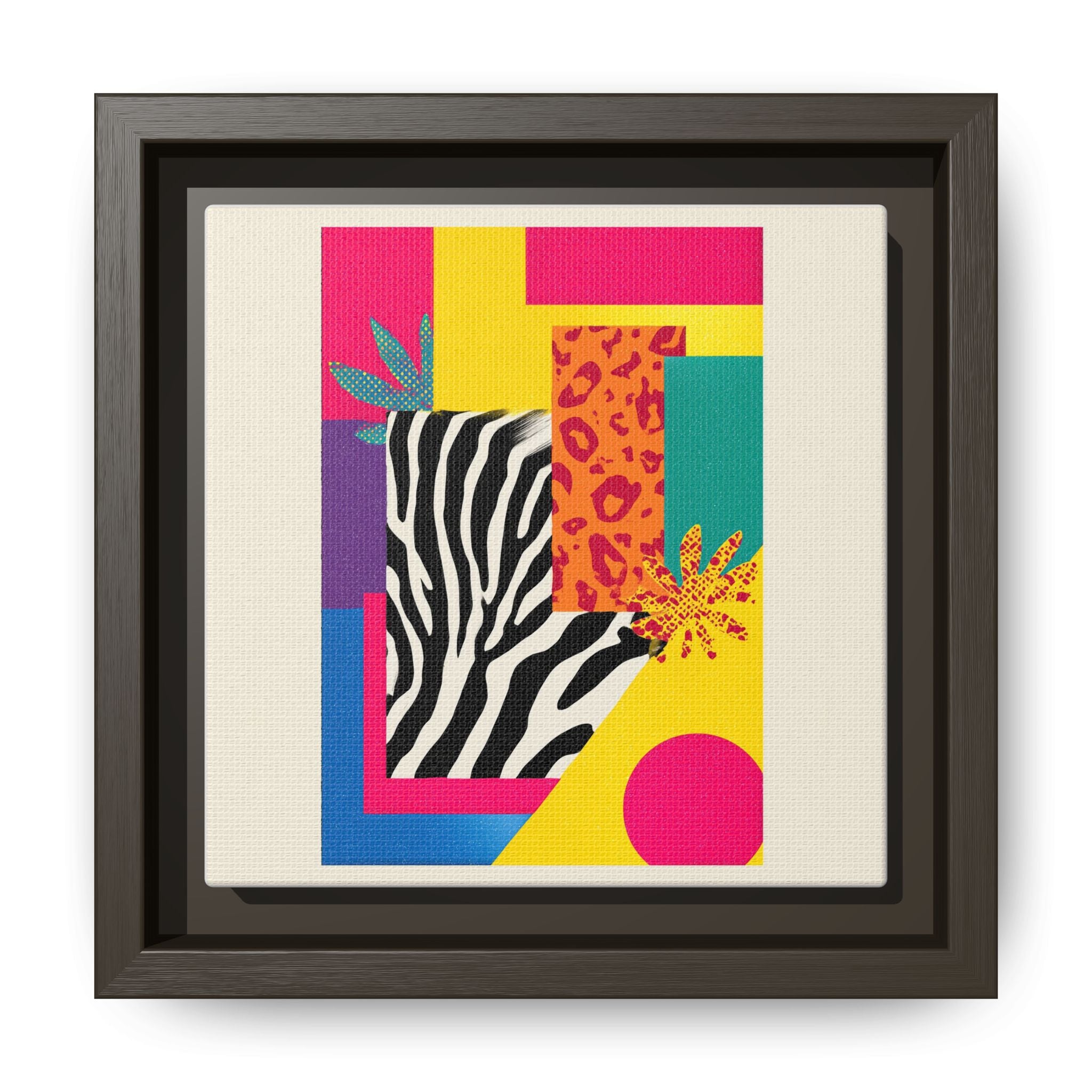 Zebra Stripes & Leopard Spots: 80s Pop Art Design, Memphis Style Graphic, Geometric Color Block Pattern   |   Custom Orders Accepted