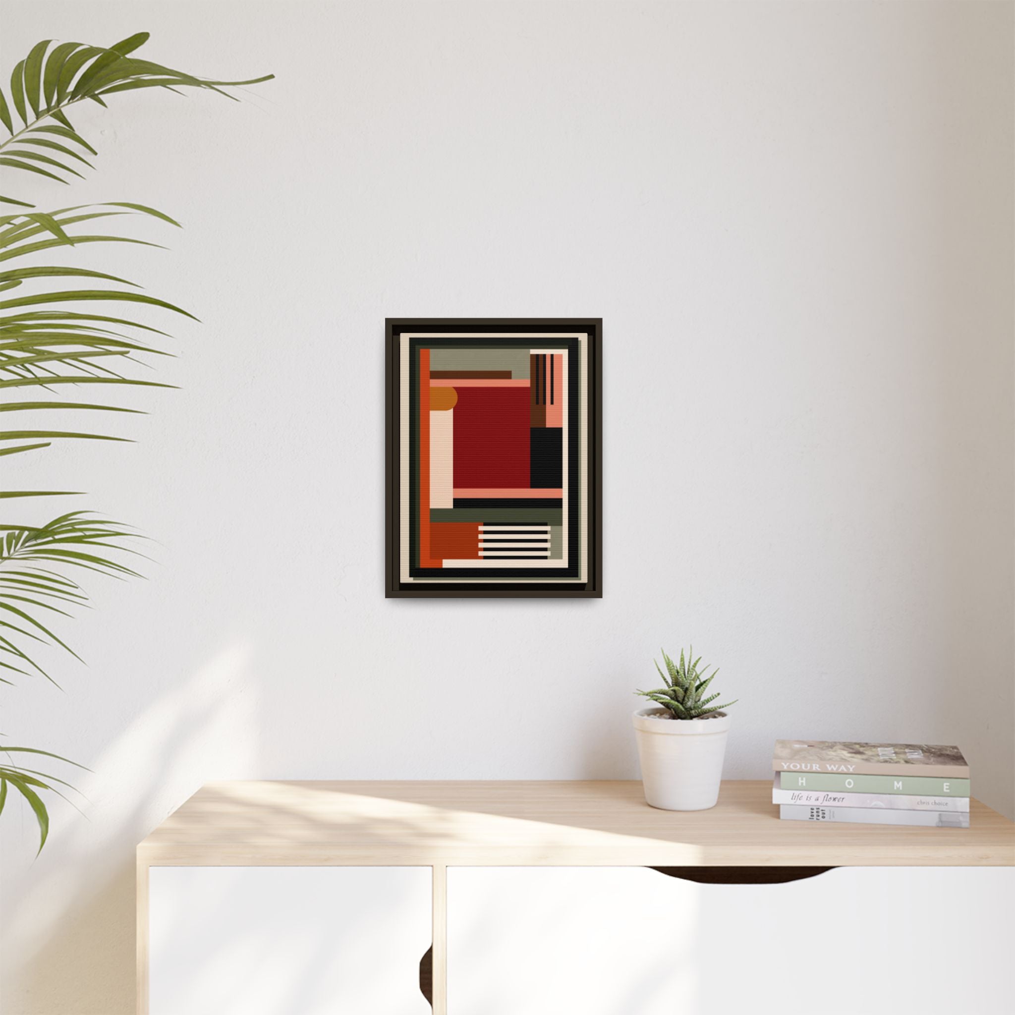 Architectural Geometries: Modern Abstract Composition, Bauhaus-Inspired Design, Geometric Color Blocking   |   Custom Orders Accepted