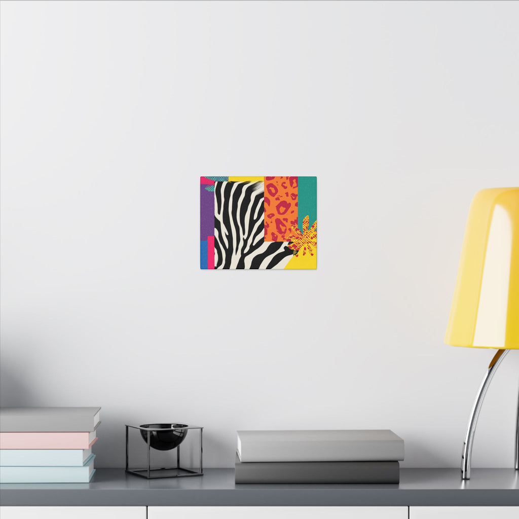 Pop Geometry: Zebra Leopard Fusion, Geometric Color Block, Modern Abstract Design   |   Custom Orders Accepted