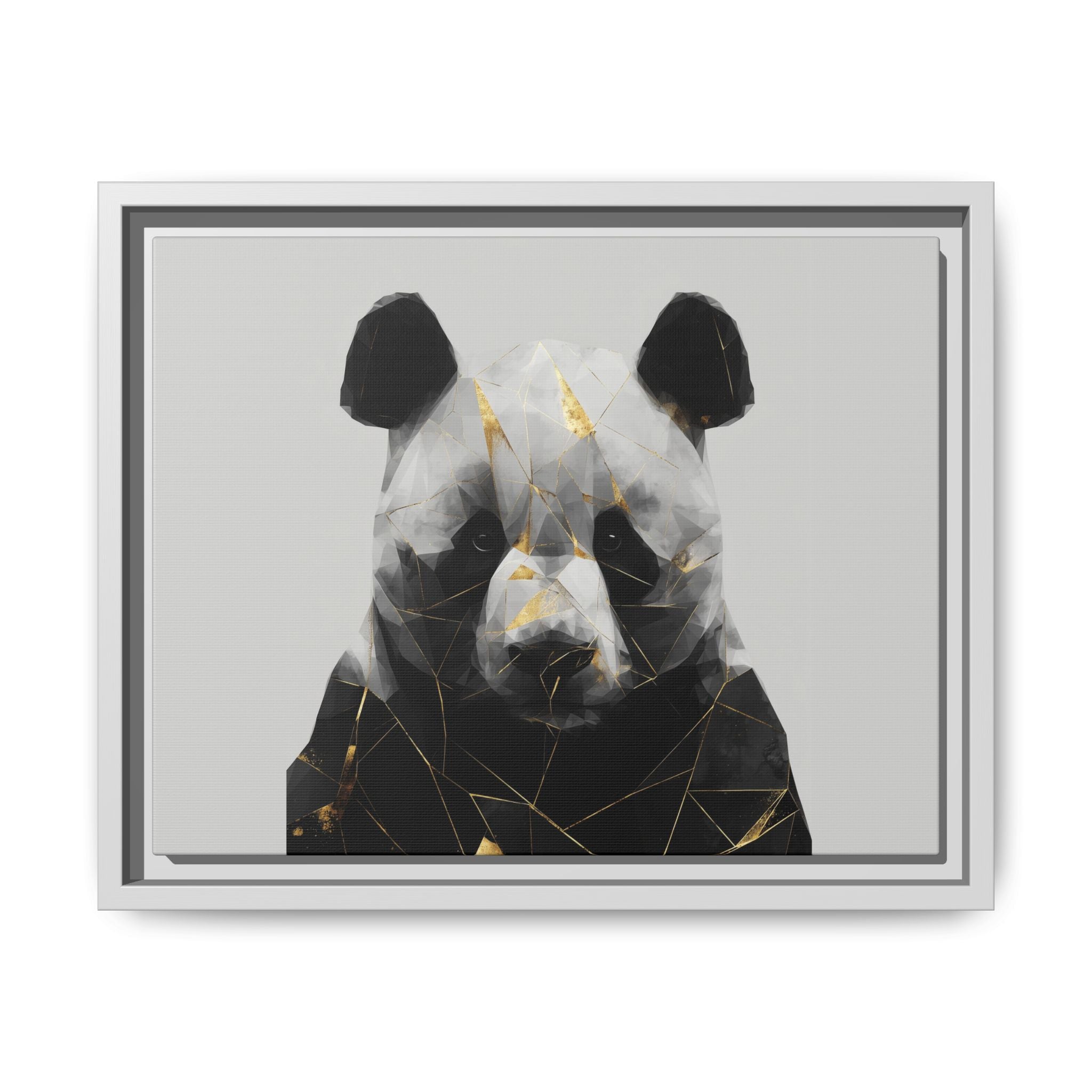 Fractured Panda: Geometric Wildlife Art, Low-Poly Contemporary Portrait   |  Personalized & Custom Orders Available