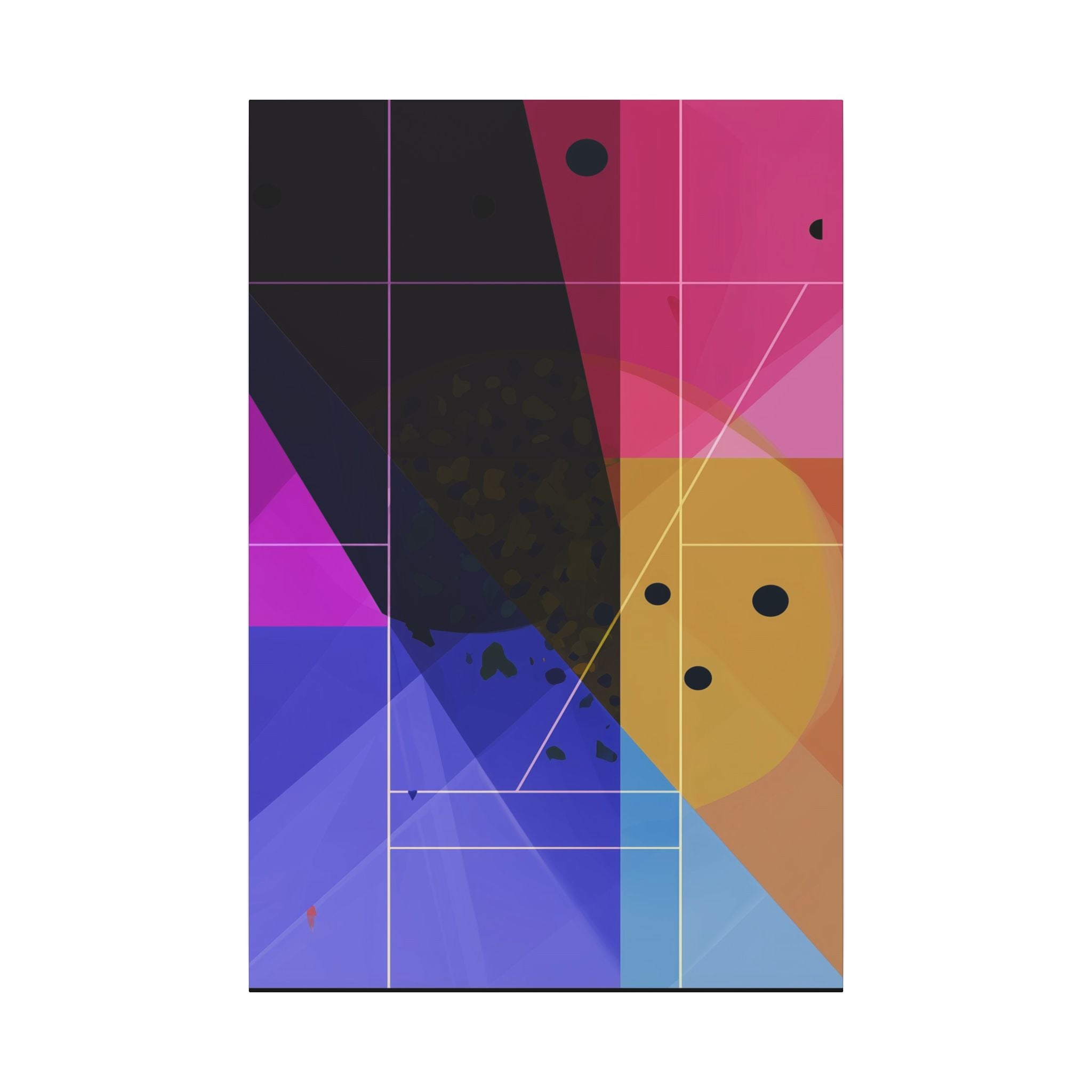 Geometric Intersections: Angular Minimalism, Digital Constructivism, Chromatic Grid Composition   |   Custom Orders Accepted