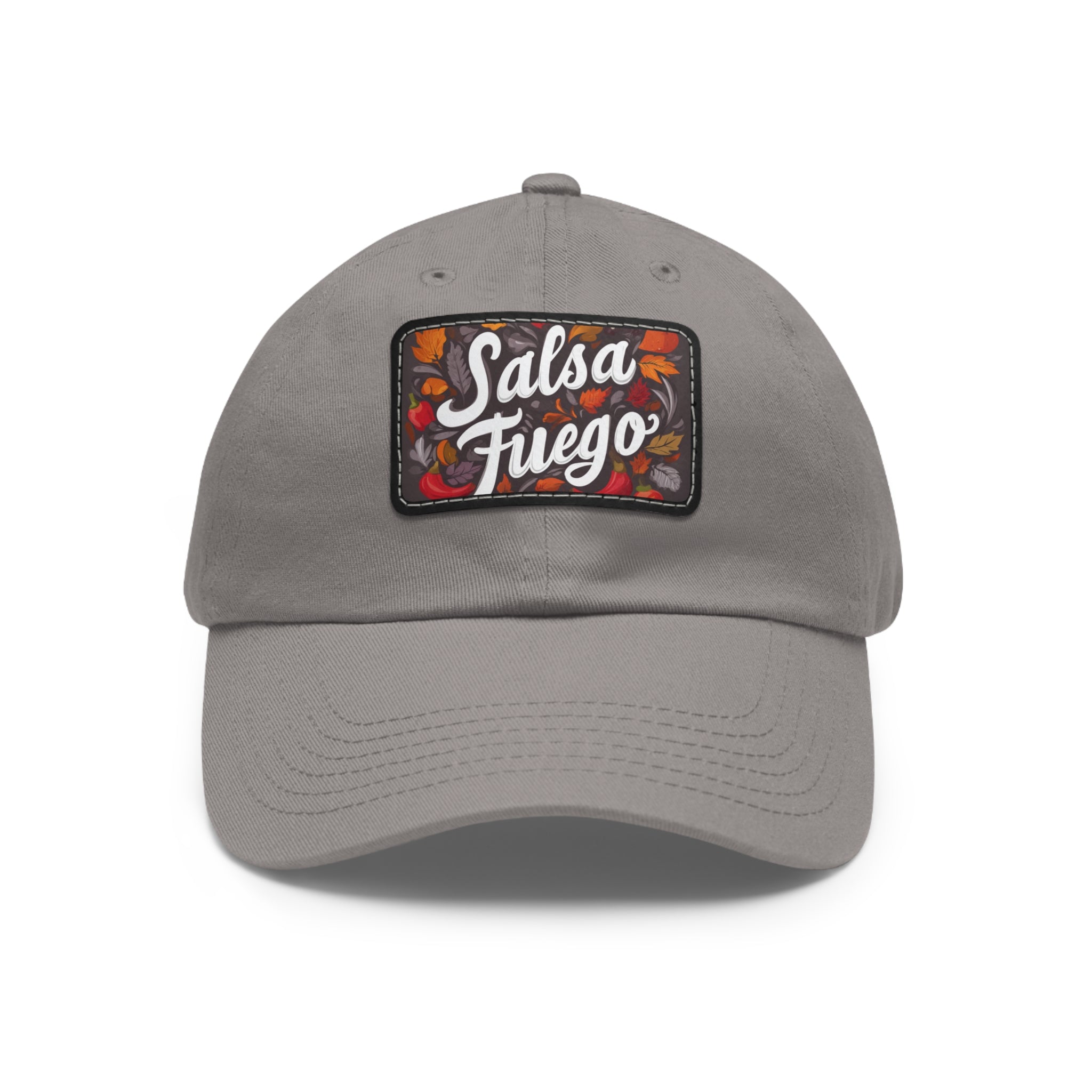 Salsa Fuego Floral Dad Hat with Leather Patch (Rectangle)