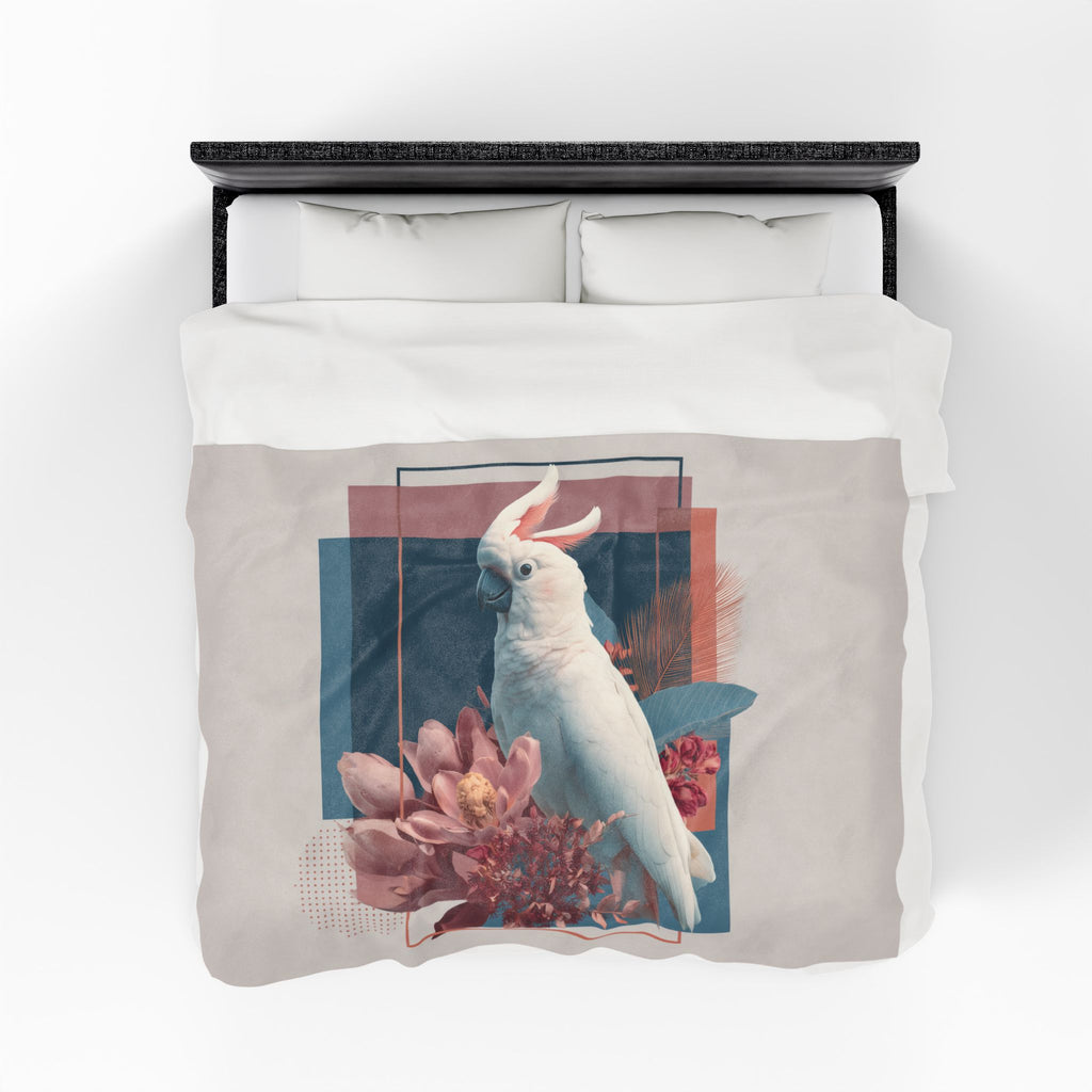 Cockatoo's Geometric Symphony: Botanical Elegance, Digital Illustration Fusion   |    Custom Orders Available