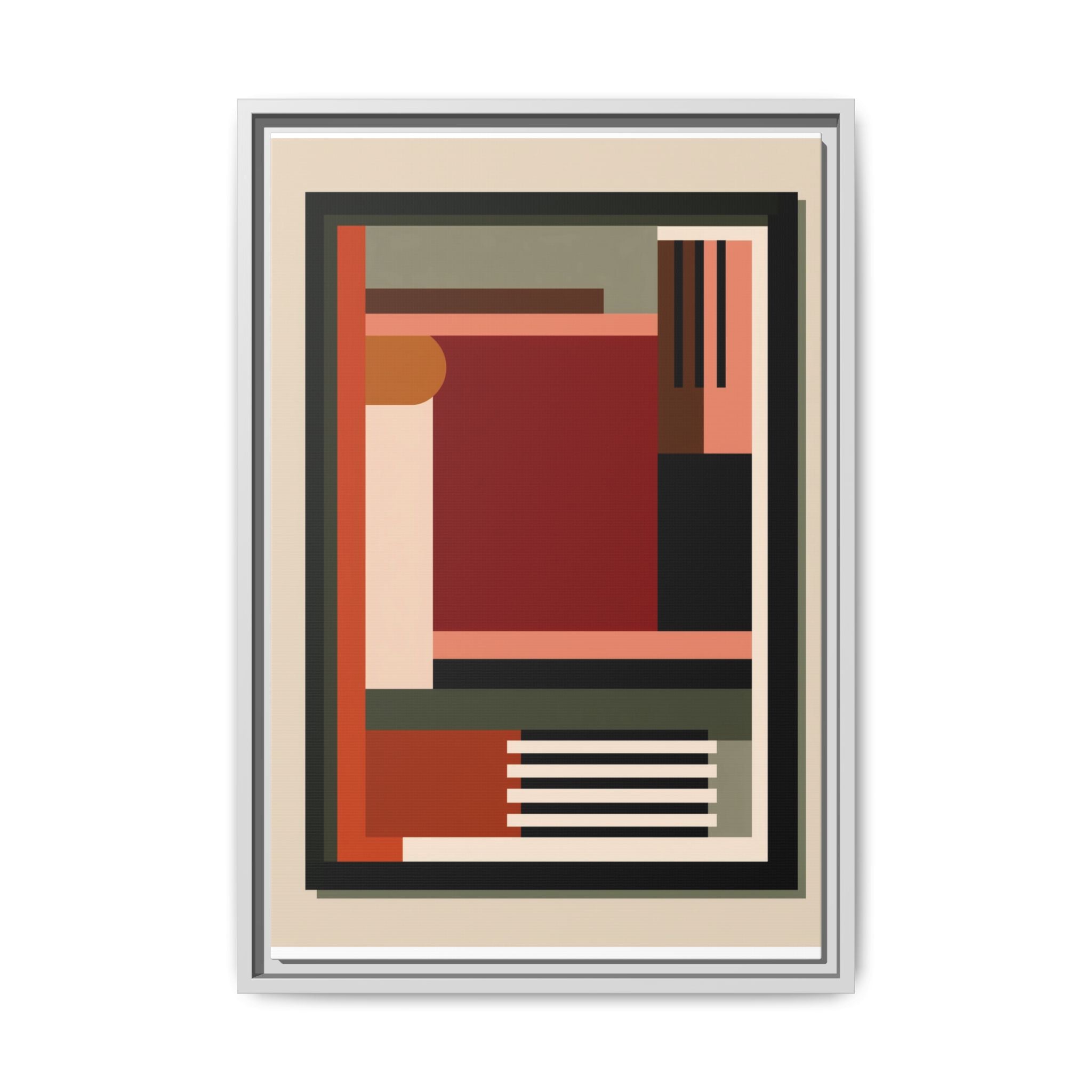 Architectural Geometries: Modern Abstract Composition, Bauhaus-Inspired Design, Geometric Color Blocking   |   Custom Orders Accepted