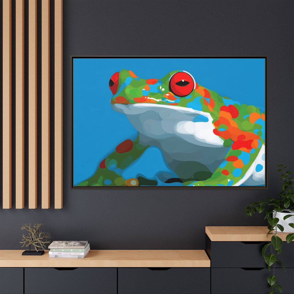 Mosaic Frog: Geometric Wildlife Art, Colorful Amphibian Print   |    Custom Orders Available