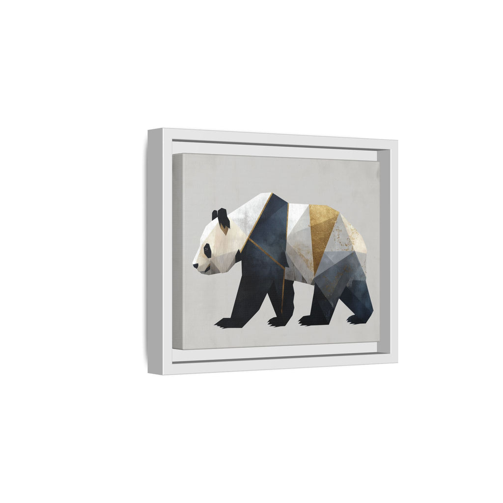 Geometric Panda: Cubist Animal Portrait, Modern Minimalist Art Style   |  Personalized & Custom Orders Available