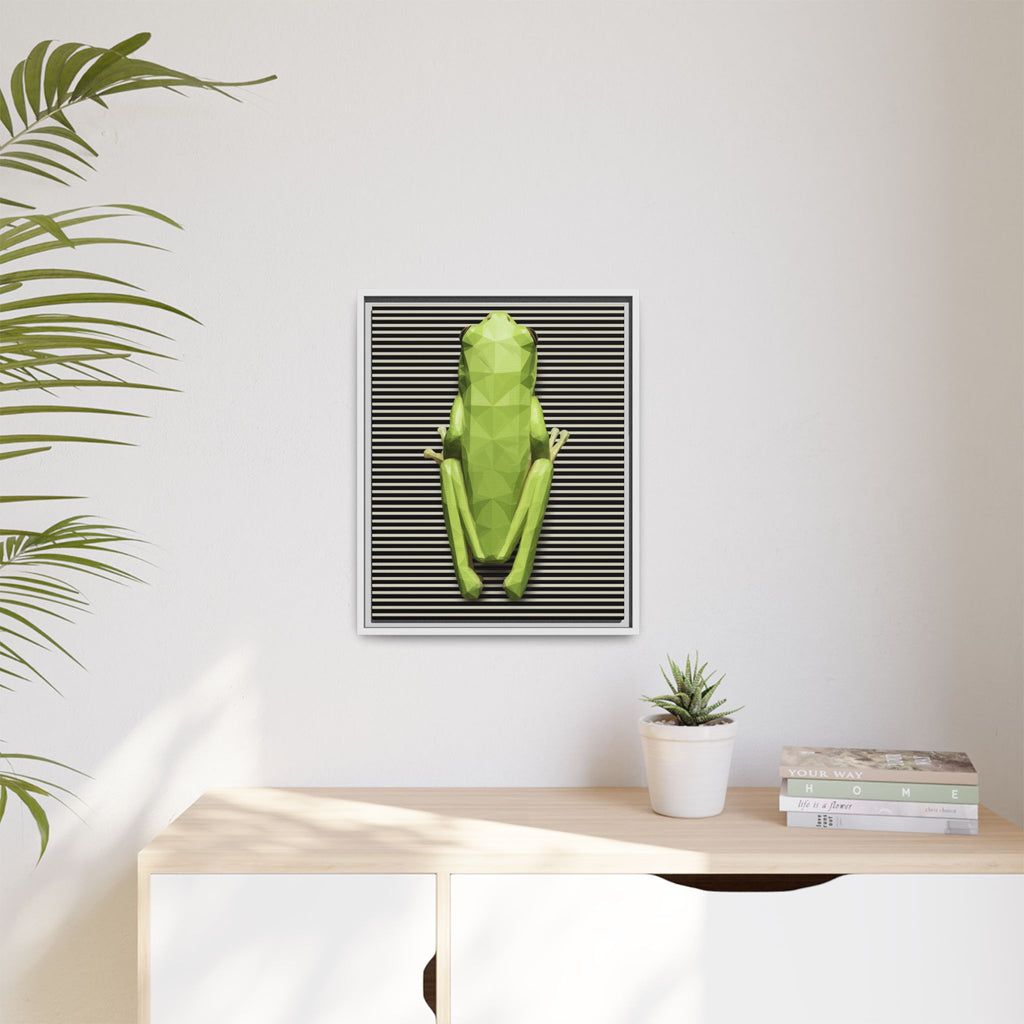 Geometric Frog: Low-Poly Digital Wildlife, Minimalist Angular Design   |    Custom Orders Available