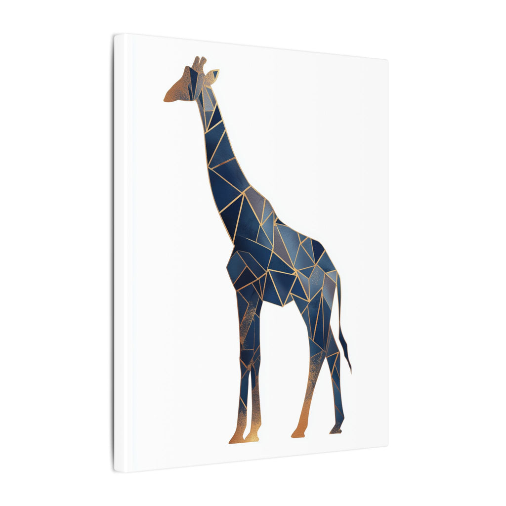 Fractured Geometry: Giraffe in Blue, Mosaic Triangulation, Modern Wildlife Art   |  Personalized & Custom Orders Available