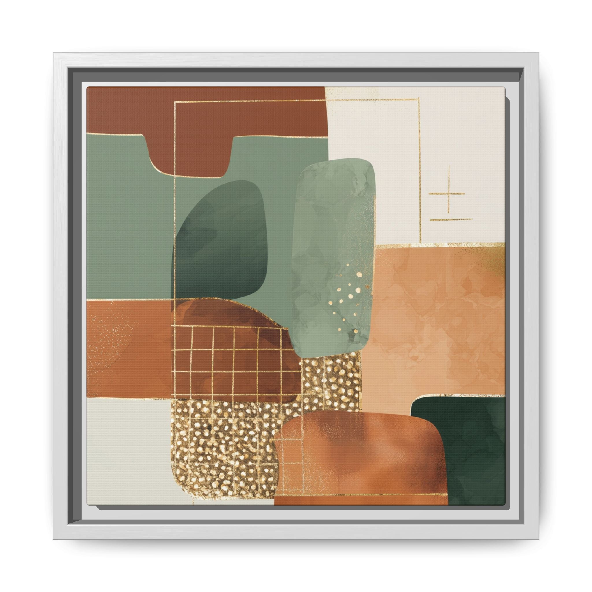 Geometric Harmony: Abstract Minimalist Art, Mid-Century Modern Design, Organic Shapes Composition   |   Custom Orders Accepted