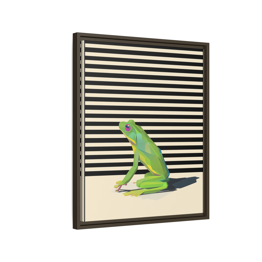 Geometric Frog Persona: Modern Wildlife Illustration, Vibrant Graphic Design   |  Personalized & Custom Orders Available