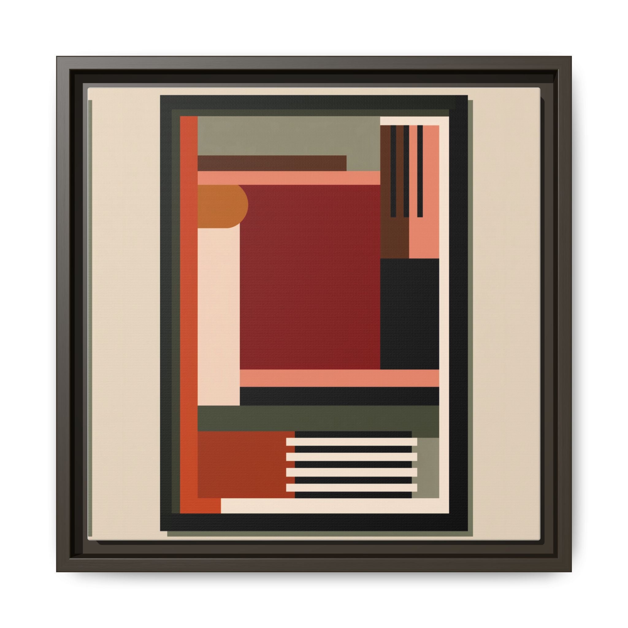 Architectural Geometries: Modern Abstract Composition, Bauhaus-Inspired Design, Geometric Color Blocking   |   Custom Orders Accepted