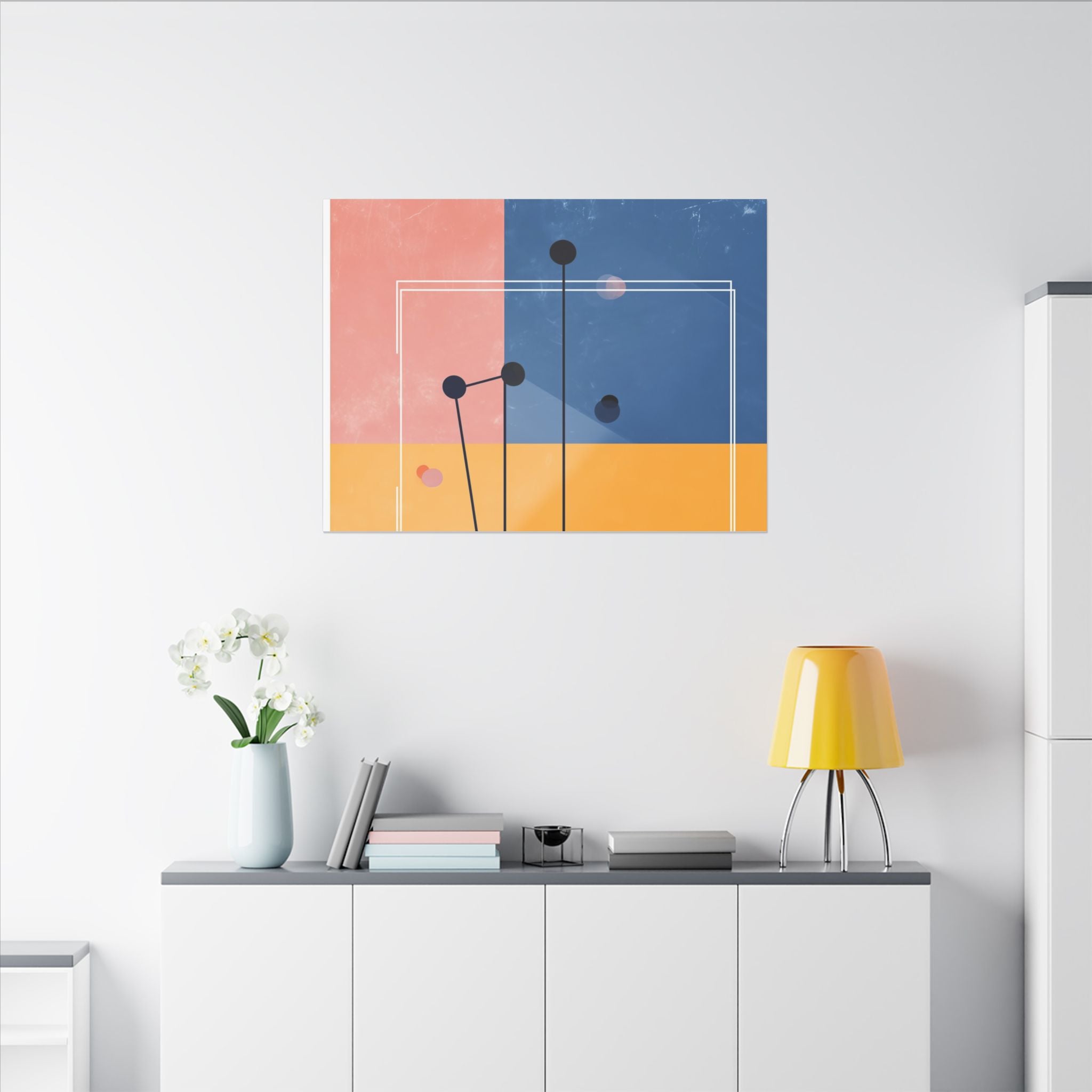 Geometric Harmony: Minimalist Color Blocks, Digital Abstract Design, Structural Contemporary Art   |   Custom Orders Accepted