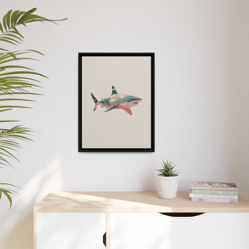 Geometric Shark Spectrum: Polygonal Marine Predator, Abstract Metallic Design   |  Personalized & Custom Orders Available