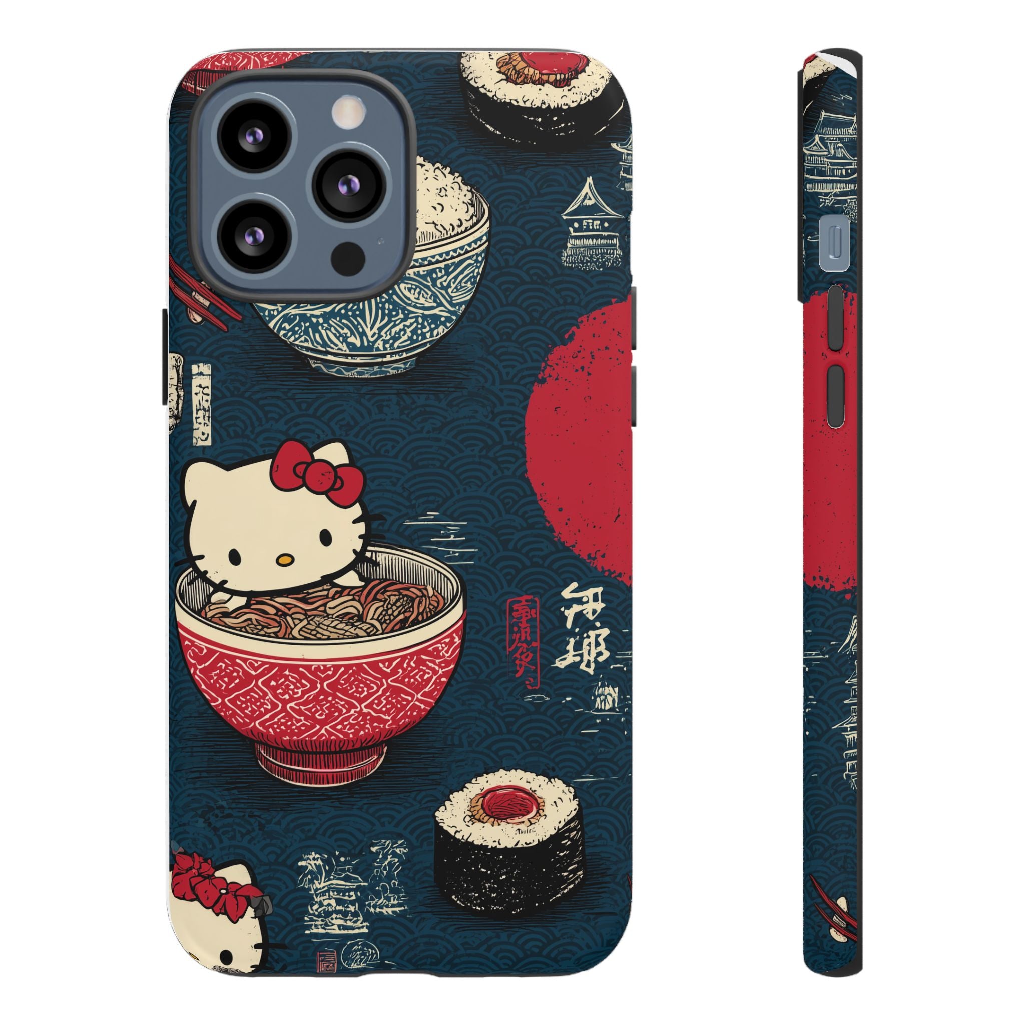 Japanese Kitty Sushi Vibrant Phone Case - Tough Case | Funky, Colorful, Unique Design for Gift, Accessory, Protection, Trendy
