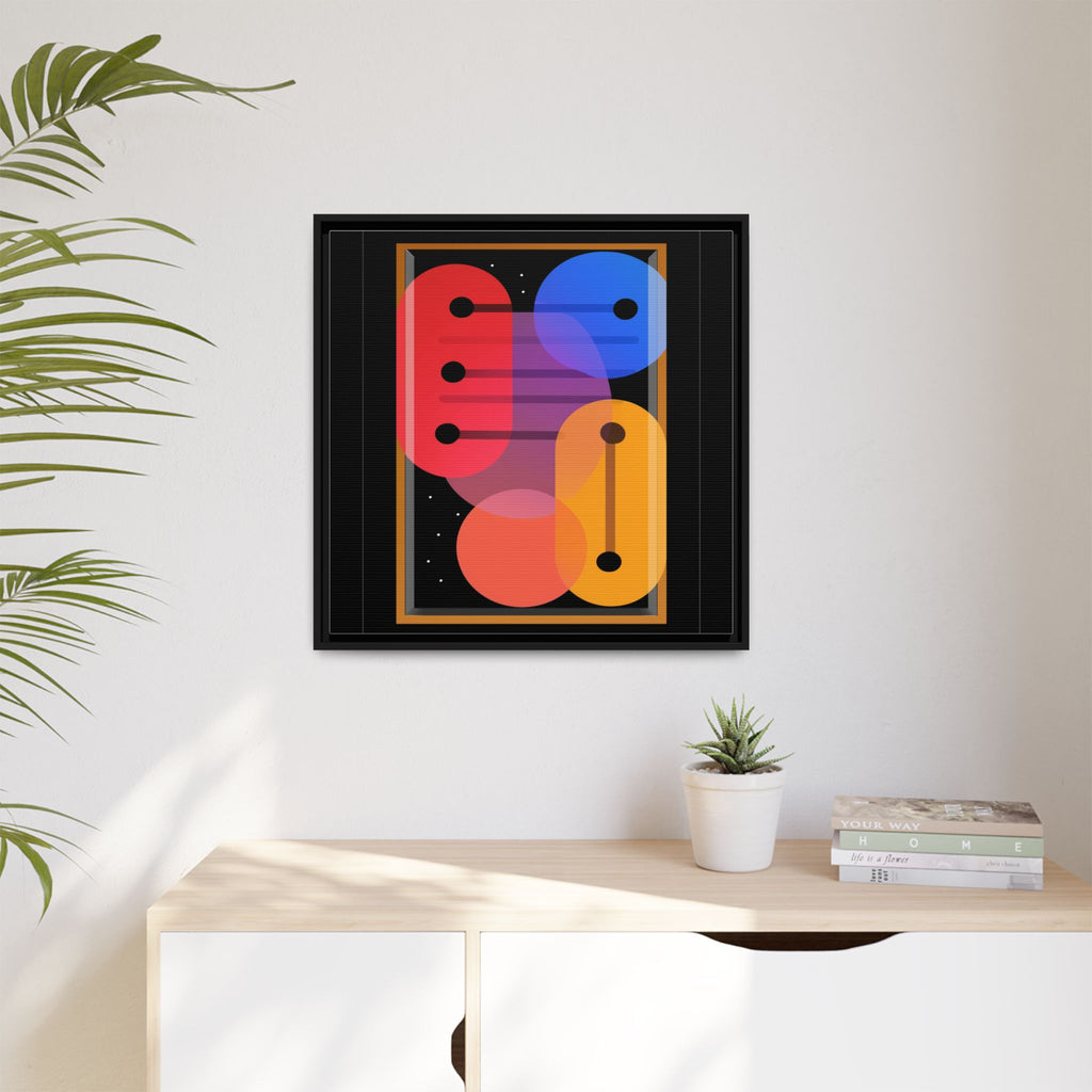 Celestial Geometry: Organic Shapes in Motion, Digital Abstract Composition, Vibrant Color Intersections   |   Custom Orders Accepted