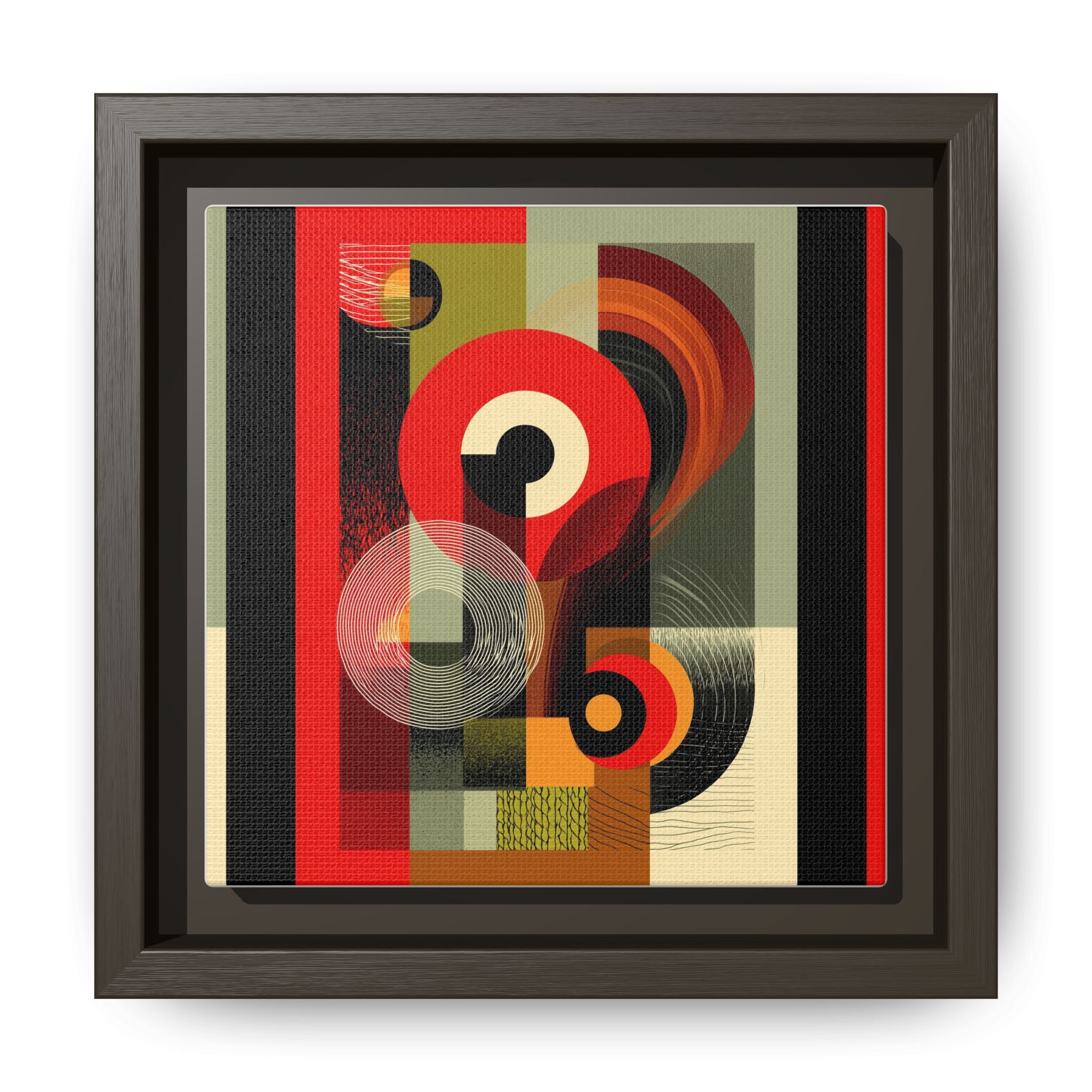 Chromatic Geometrics: Abstract Constructivist Composition, Modernist Color Blocking, Layered Circular Forms   |   Custom Orders Accepted