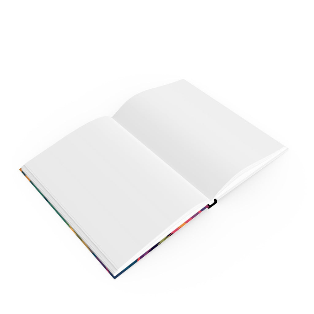 Personalized Journal    |  Kaleidoscope Panda: Geometric Wildlife Art, Digital Color Fragmentation, Contemporary Graphic Design