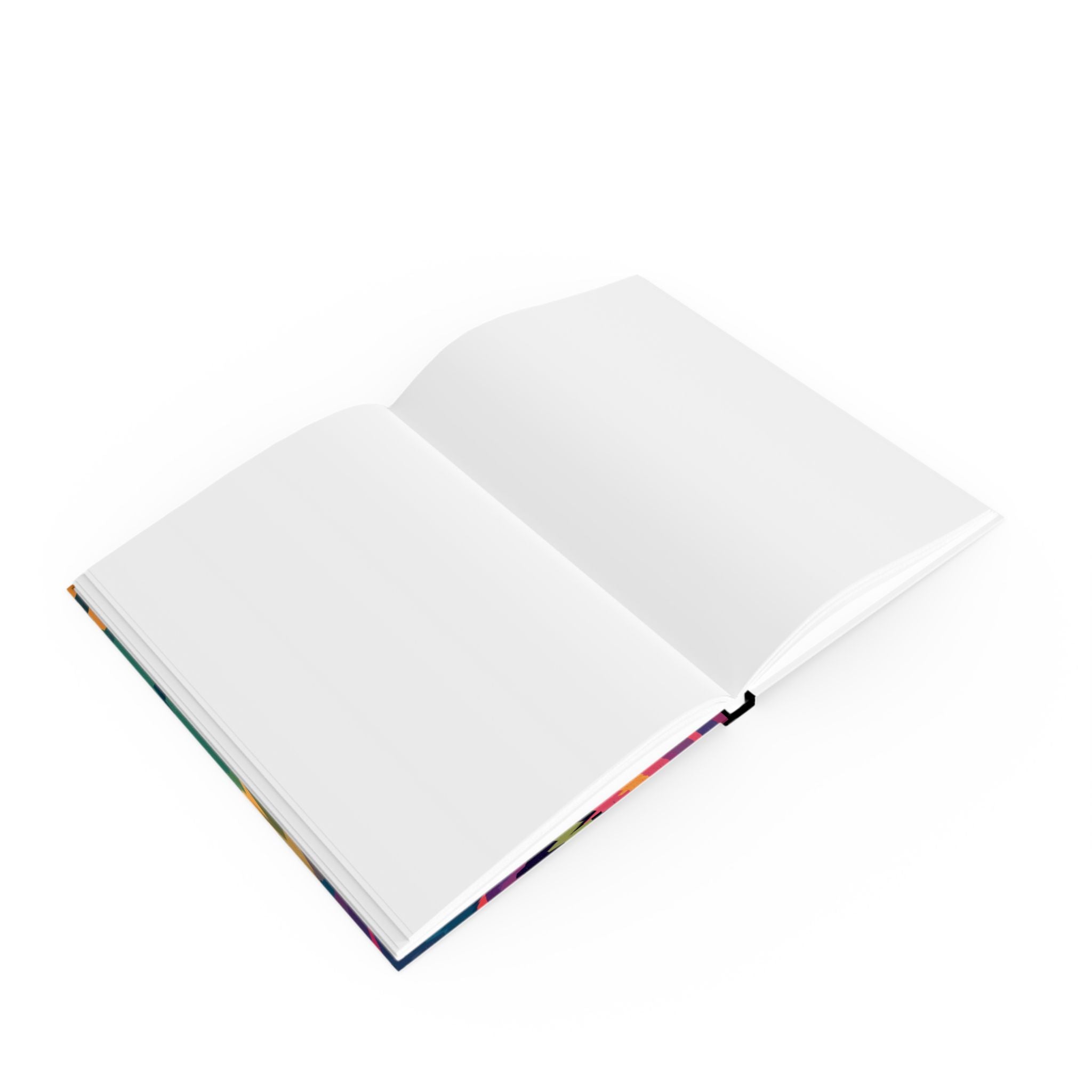 Personalized Journal    |  Kaleidoscope Panda: Geometric Wildlife Art, Digital Color Fragmentation, Contemporary Graphic Design