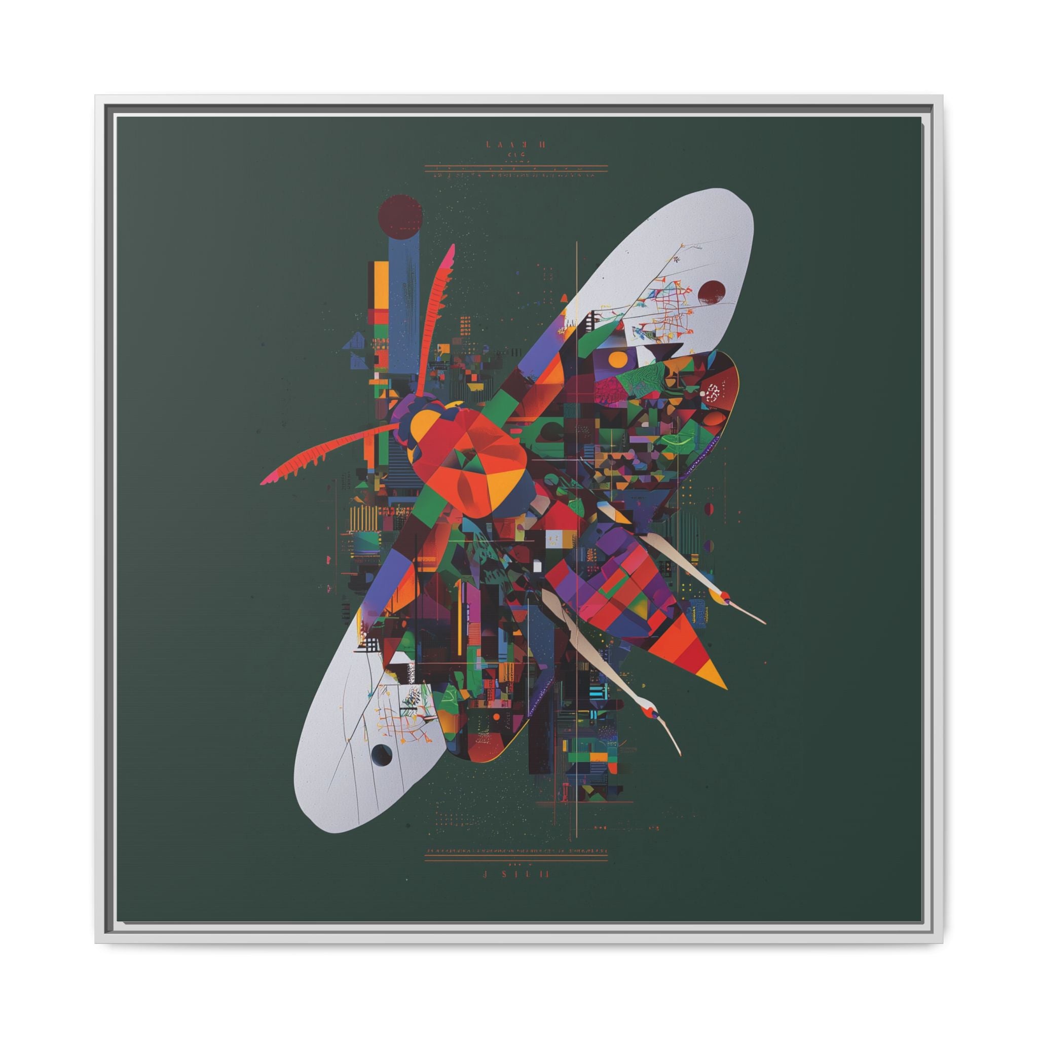 Geometric Butterfly: Digital Abstract Art, Architectural Color Explosion   |    Custom Orders Available