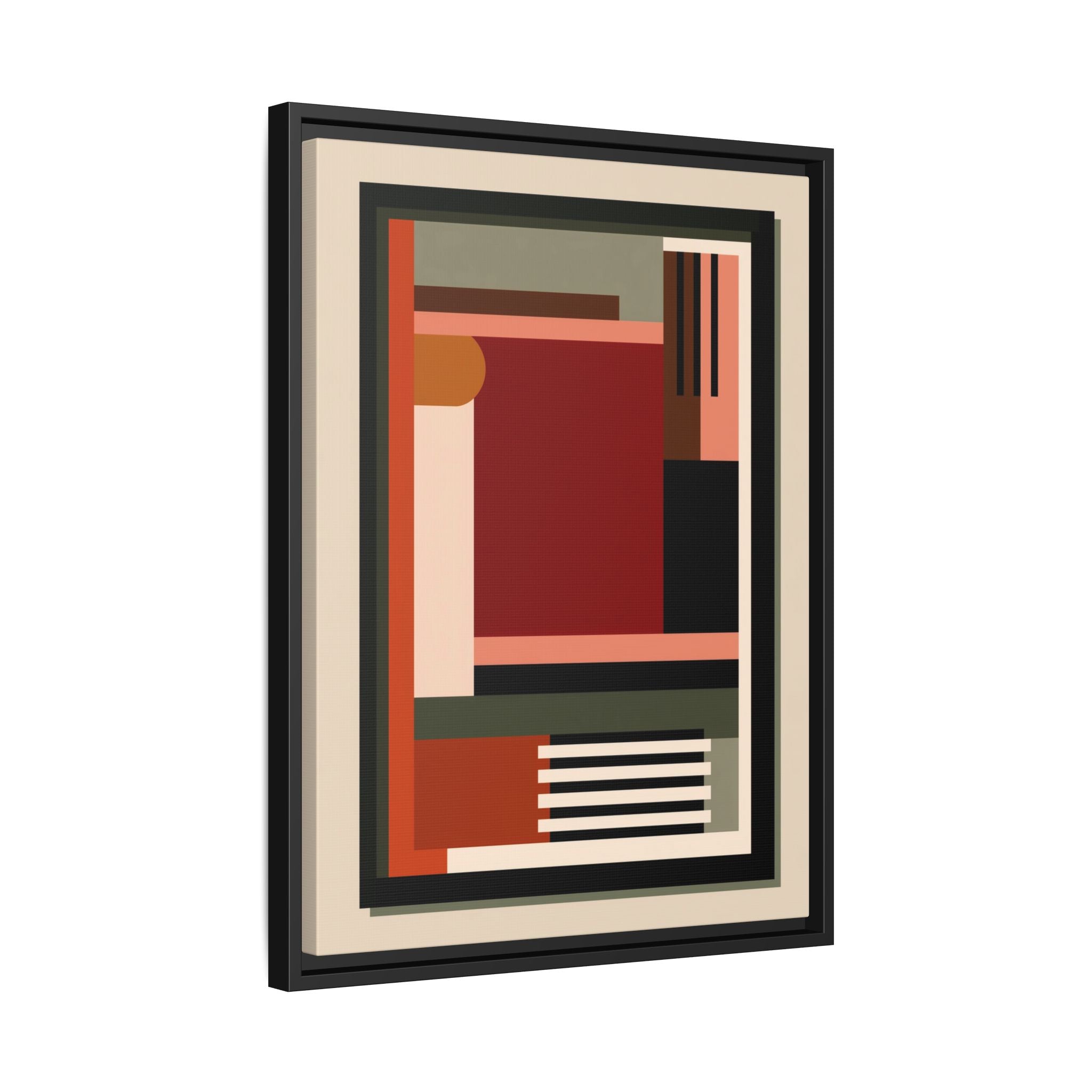 Architectural Geometries: Modern Abstract Composition, Bauhaus-Inspired Design, Geometric Color Blocking   |   Custom Orders Accepted