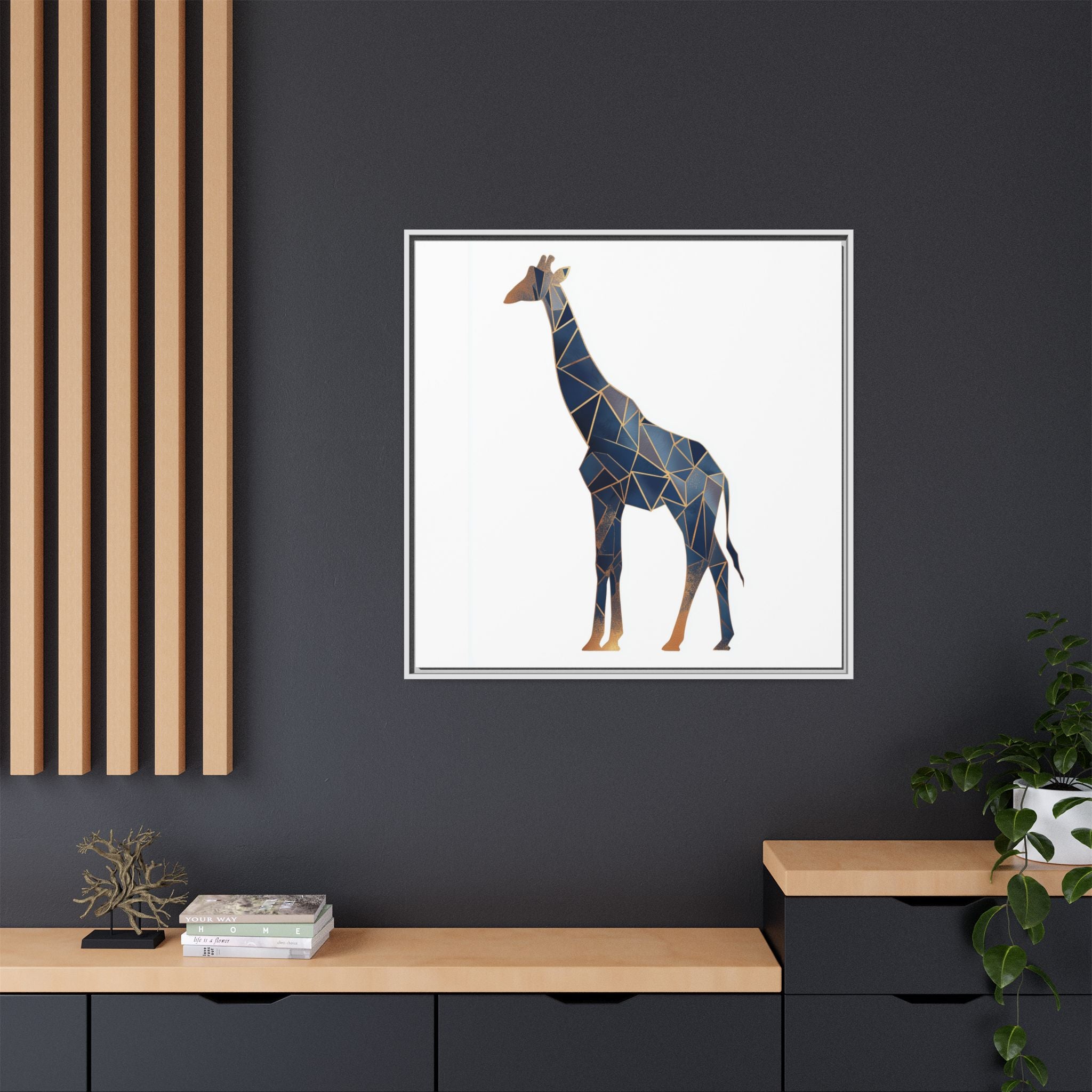 Geometric Giraffe: Modern Wildlife Art, Angular Minimalist Design   |  Personalized & Custom Orders Available