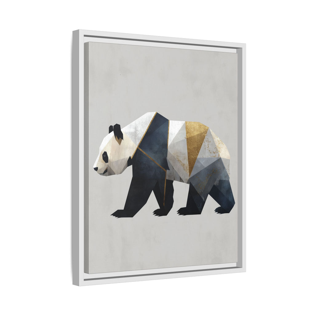 Geometric Panda: Cubist Animal Portrait, Modern Minimalist Art Style   |  Personalized & Custom Orders Available