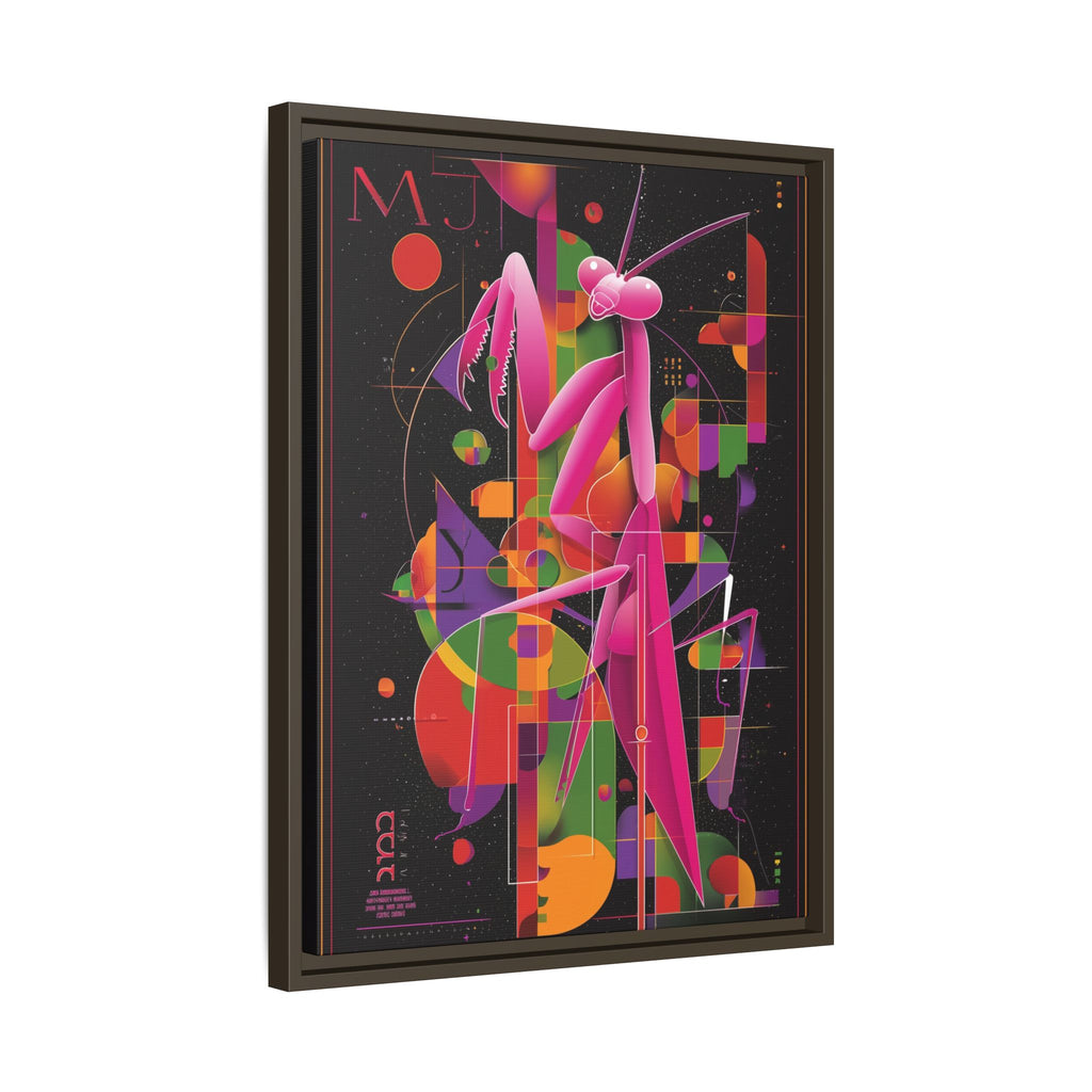Geometric Mantis Framed Print : Starry Night Abstract, Graphic Design Poster   |  Personalized & Custom Orders Available