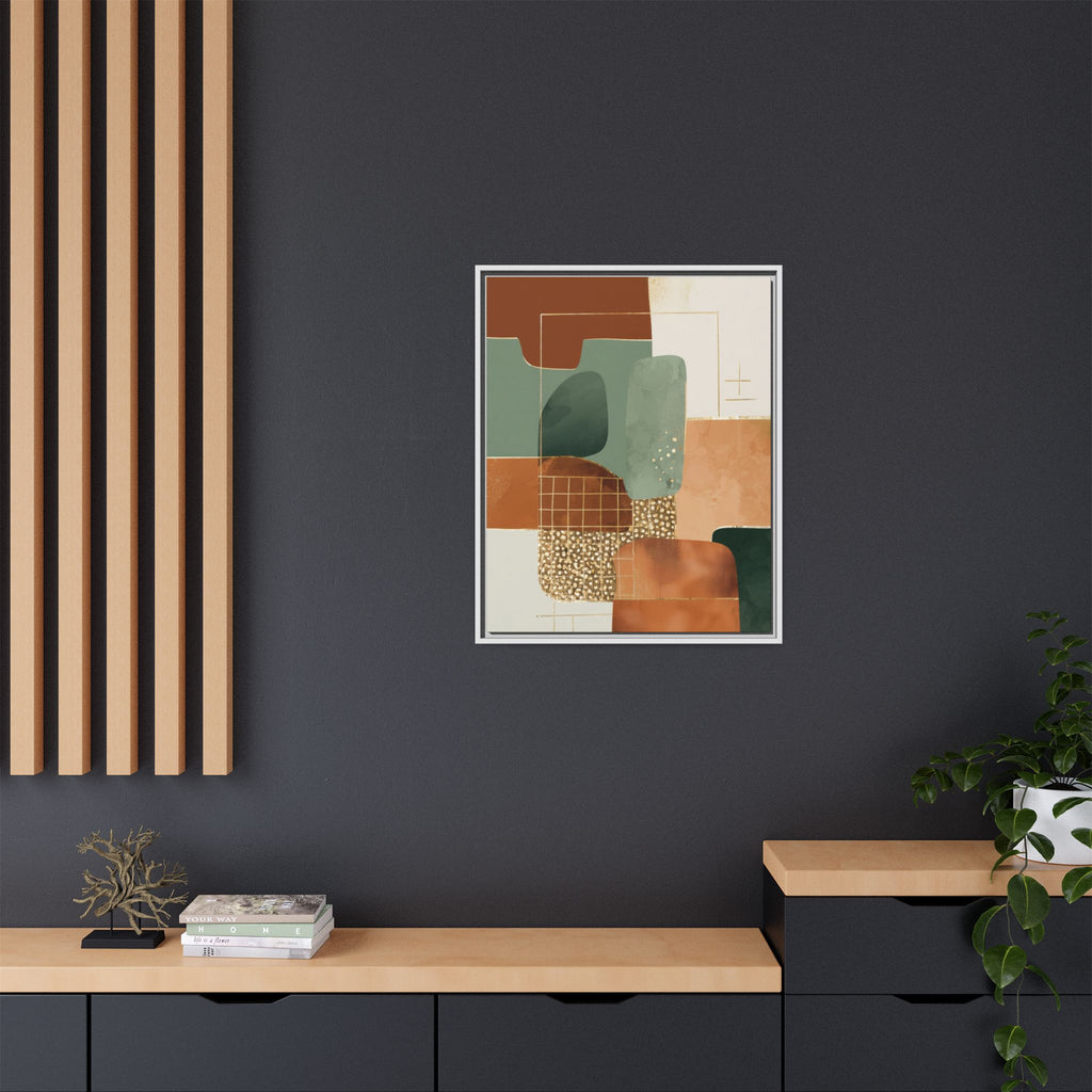 Geometric Harmony: Abstract Minimalist Art, Mid-Century Modern Design, Organic Shapes Composition   |   Custom Orders Accepted