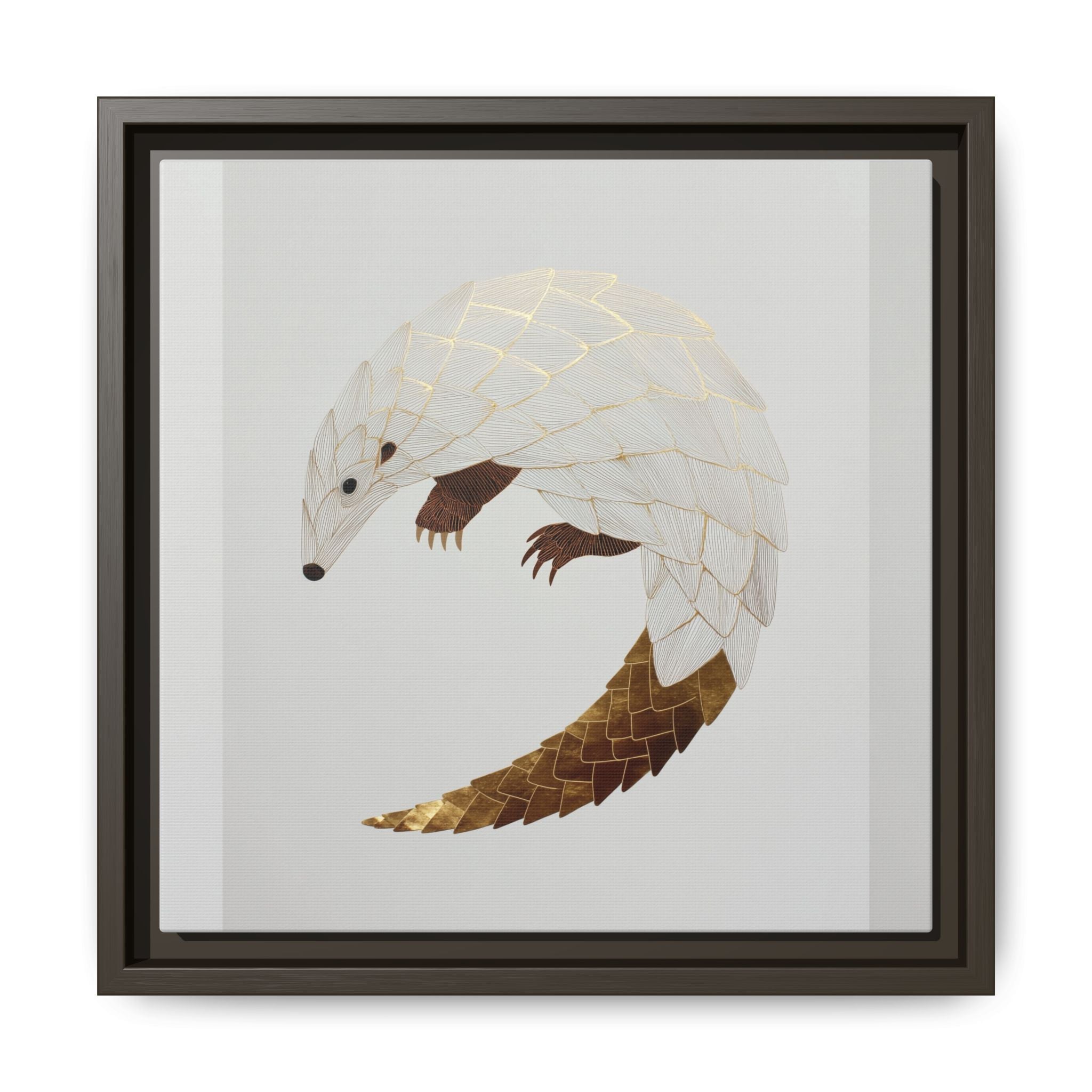 Geometric Hedgehog: Minimalist Wildlife Illustration, Layered Metallic Geometric Art   |    Custom Orders Available