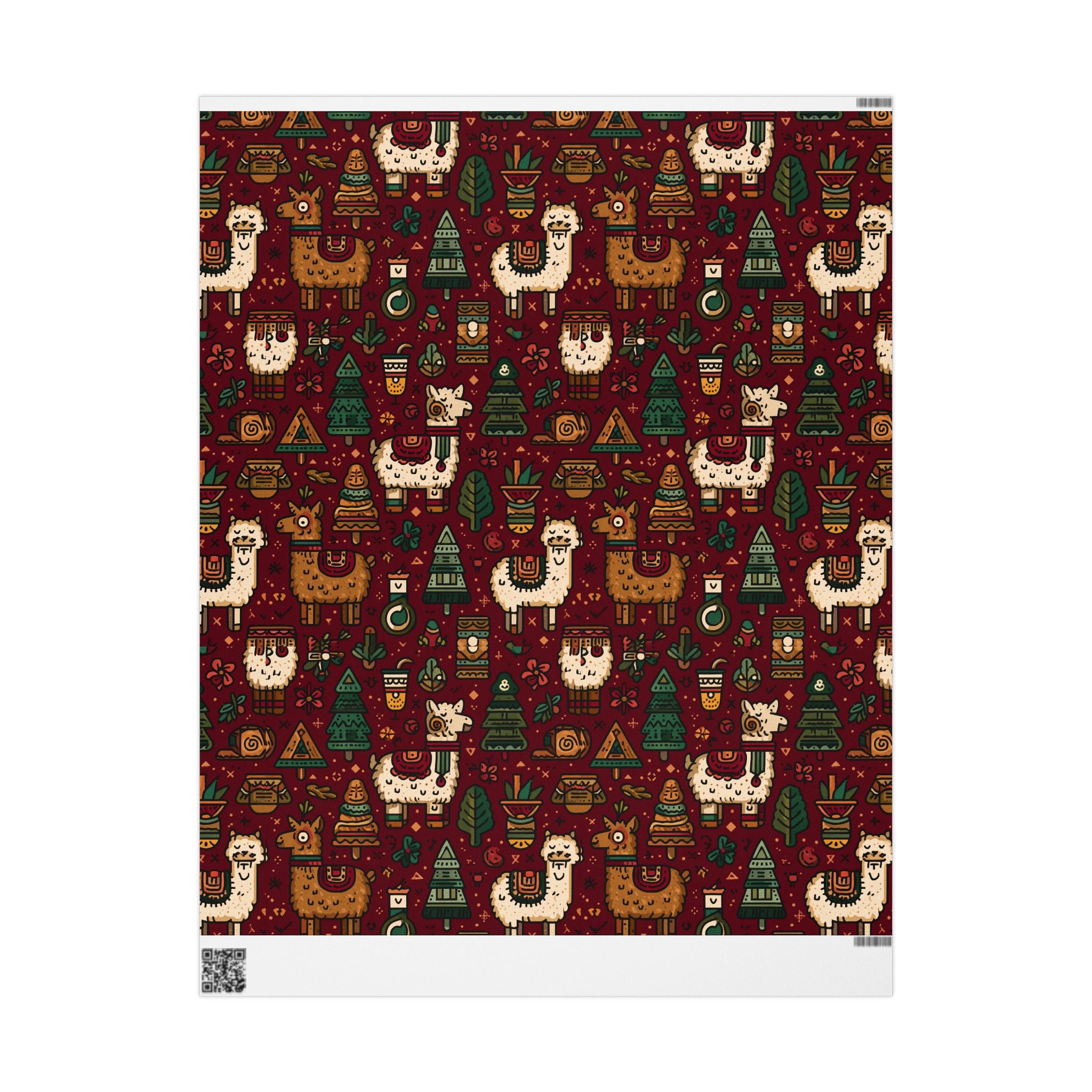 Wrapping Paper, Peruvian Style, Llamas & Alpacas, Inca Design, Gift Wrap, Holiday Gift Wrap, Party Supplies, Decorative Paper, Crafting
