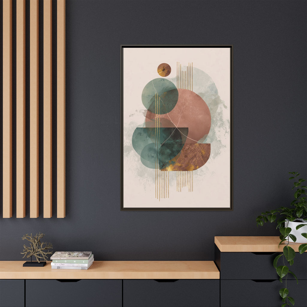 Translucent Geometries: Abstract Circles, Mid-Century Minimalism, Watercolor Layers   |   Custom Orders Accepted