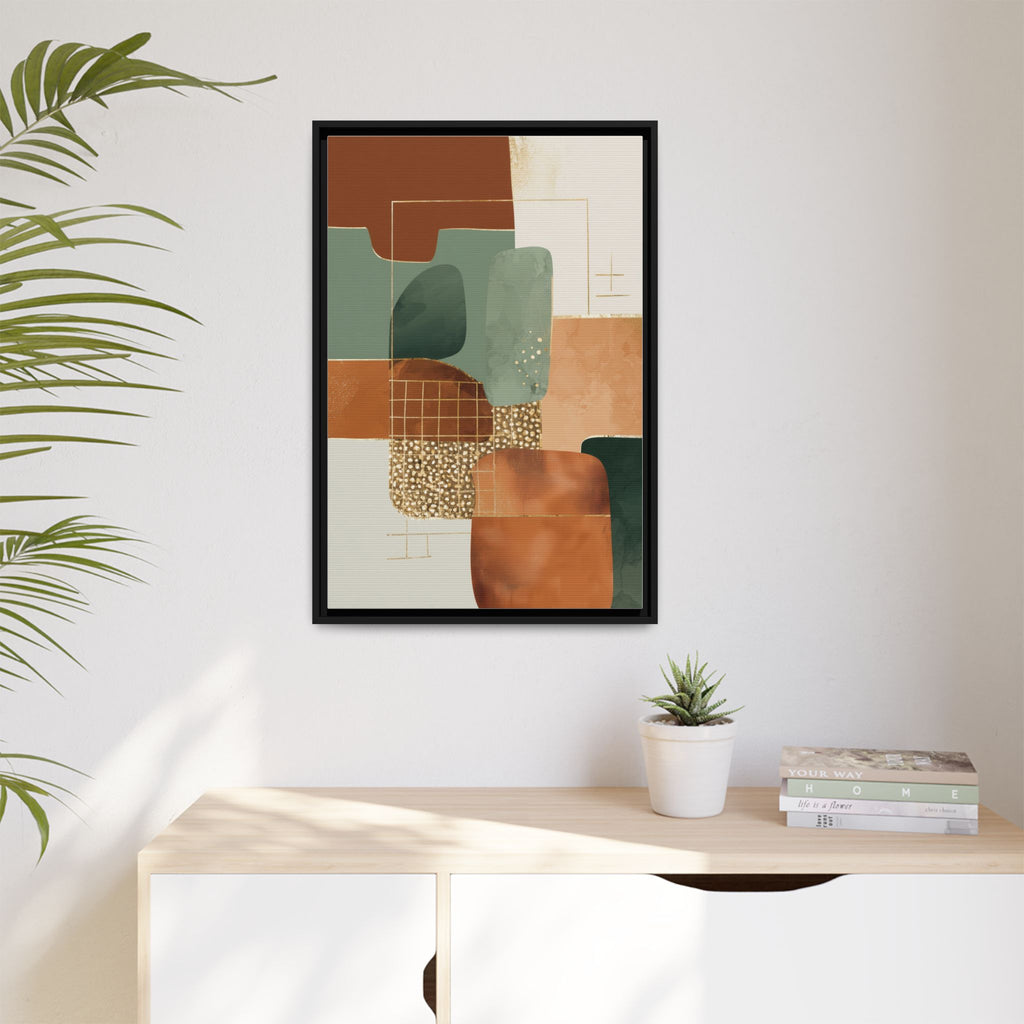 Geometric Harmony: Abstract Minimalist Art, Mid-Century Modern Design, Organic Shapes Composition   |   Custom Orders Accepted