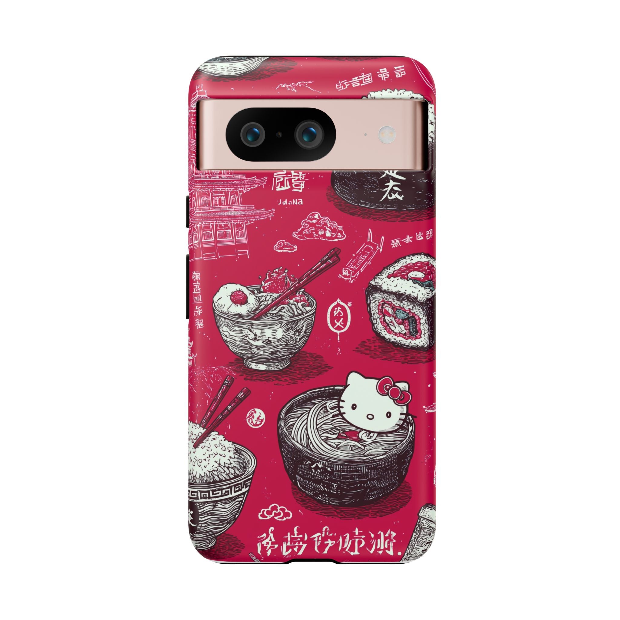 Japanese Kitty Vibrant Phone Case - Tough Case | Funky, Colorful, Unique Design for Personalization, Gift, Accessory, Protection, Trendy