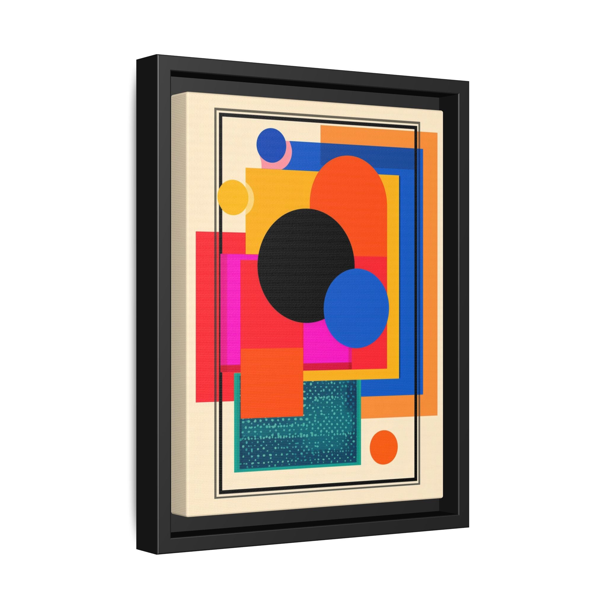 Geometric Harmony: Abstract Color Blocks, Mid-Century Modern Design, Minimalist Art Composition   |   Custom Orders Accepted