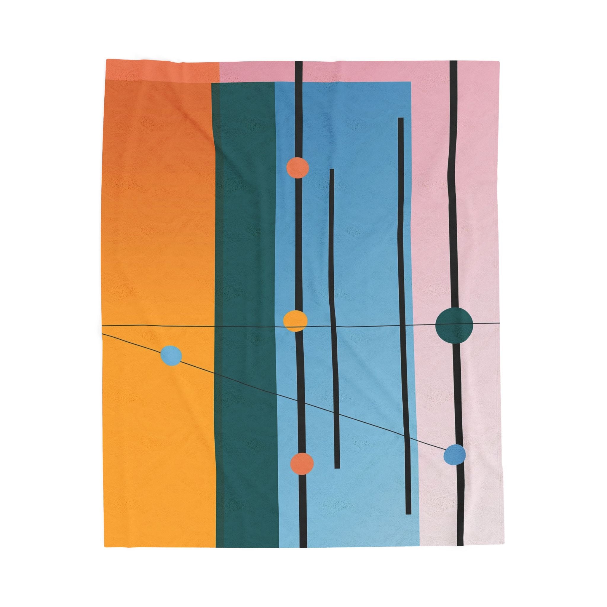 Constructivist Harmony: Geometric Color Fields, Modern Abstract Design   |    Custom Orders Available