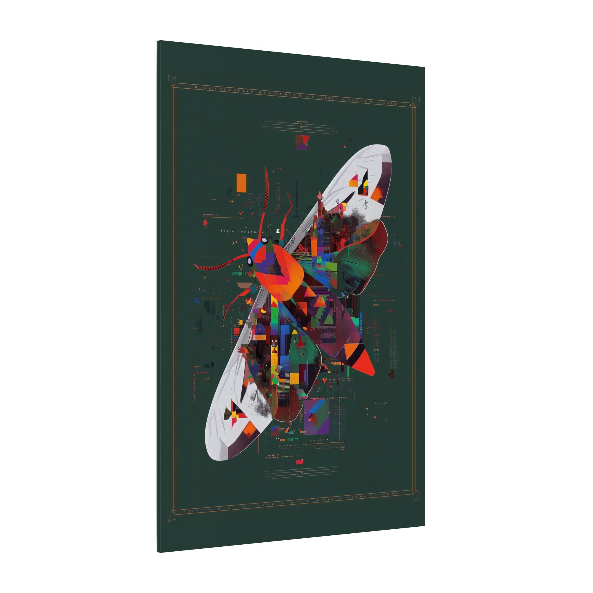 Geometric Butterfly: Digital Fragmentation, Chromatic Abstract Design   |    Custom Orders Available