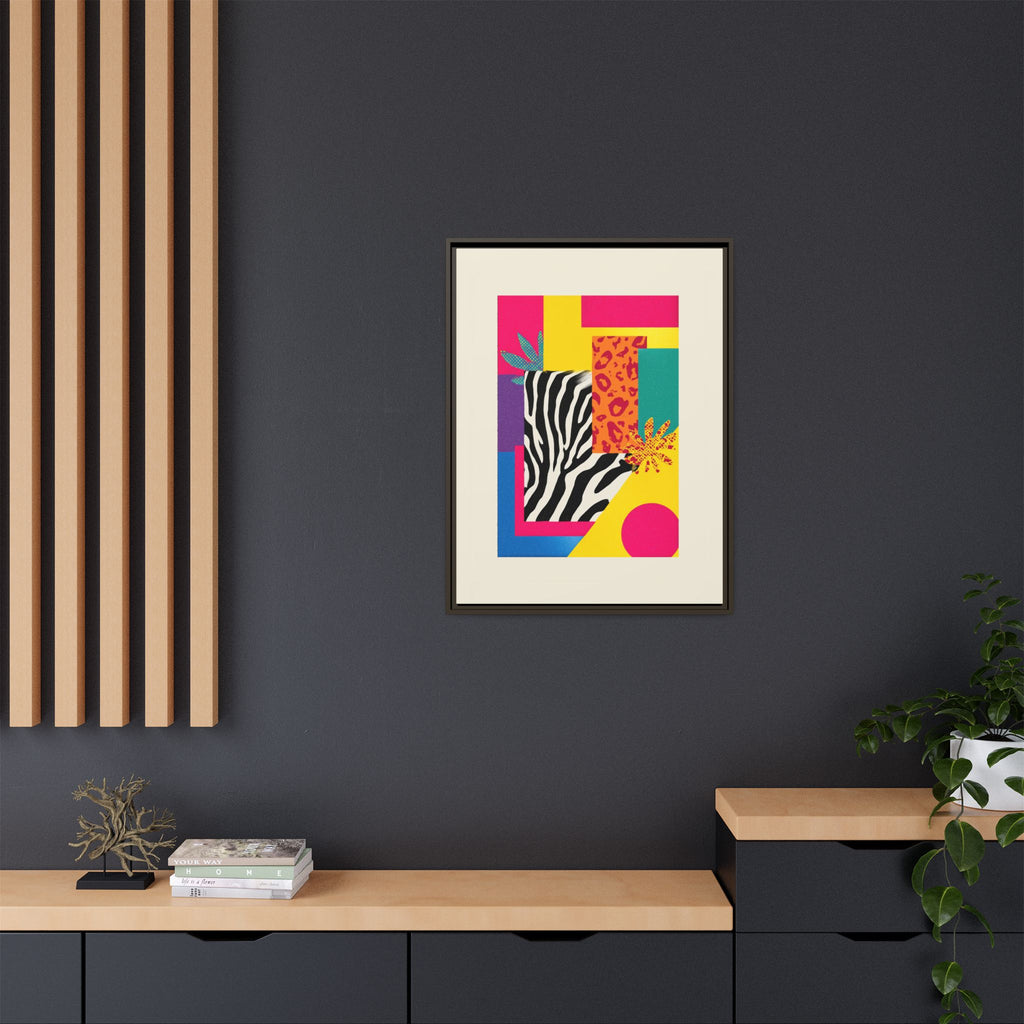Zebra Stripes & Leopard Spots: 80s Pop Art Design, Memphis Style Graphic, Geometric Color Block Pattern   |   Custom Orders Accepted