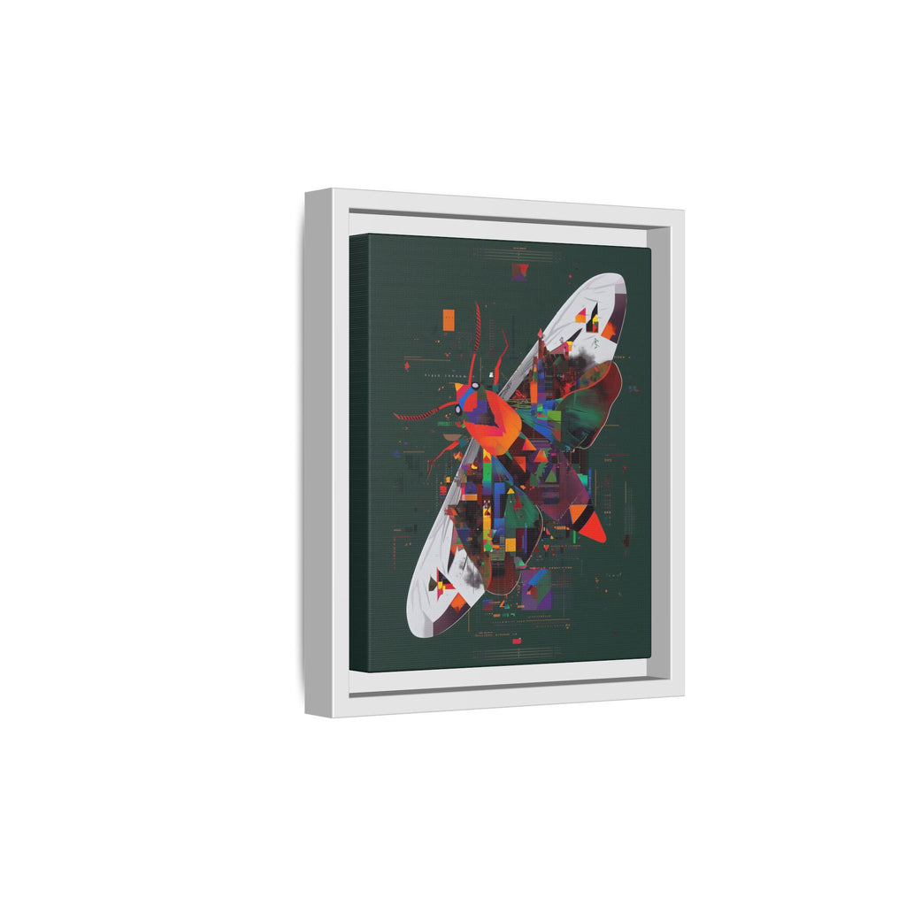 Digital Metamorphosis Framed Print : Geometric Butterfly Synthesis, Technological Nature Rendering   |   Custom Orders Available