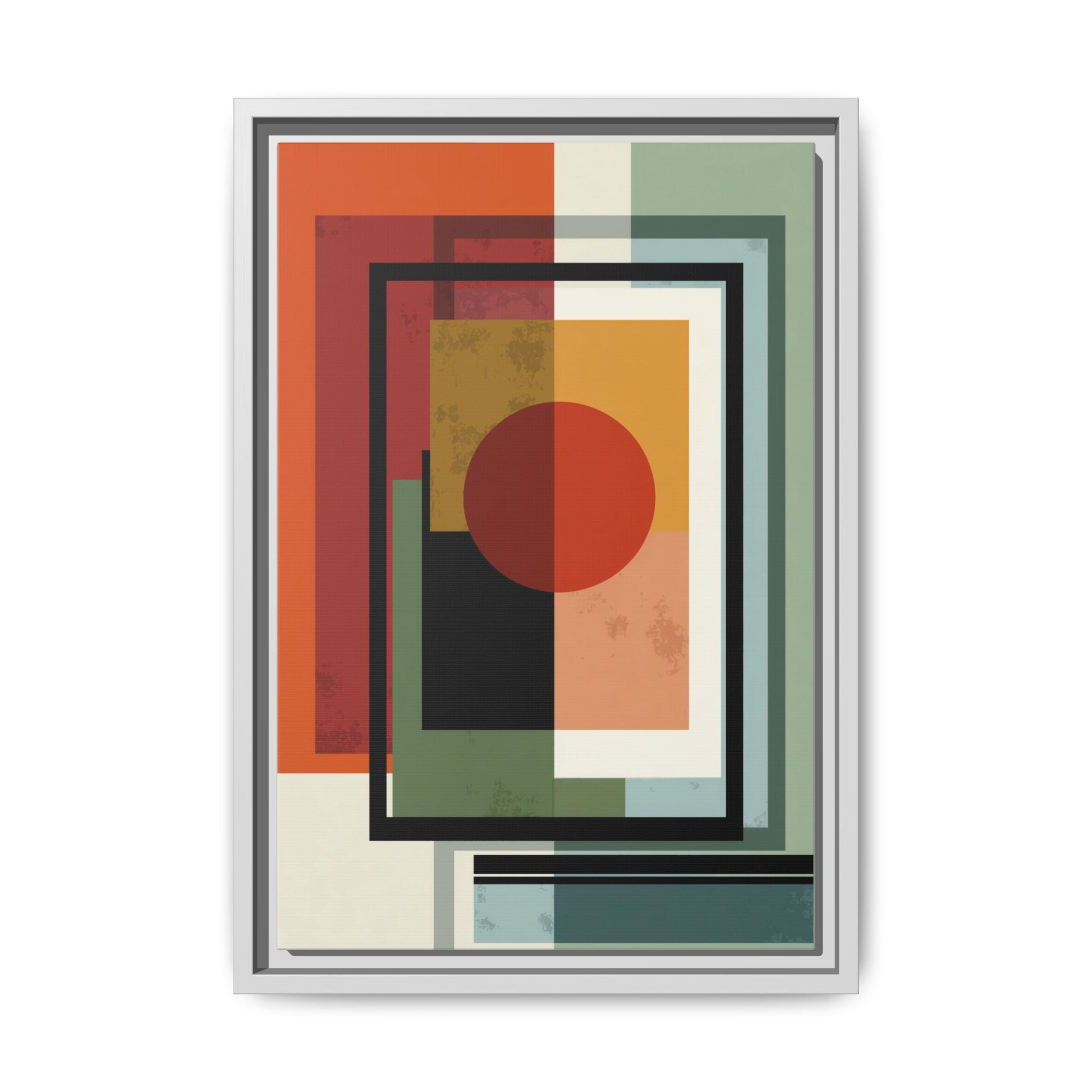 Geometric Harmonies: Mid-Century Modern Composition, Constructivist Inspiration, Abstract Rectangular Interplay   |   Custom Orders Accepted