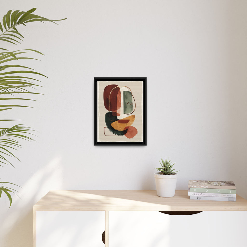 Layered Geometries: Mid-Century Modern Composition, Organic Abstract Design, Translucent Intersecting Shapes   |   Custom Orders Accepted