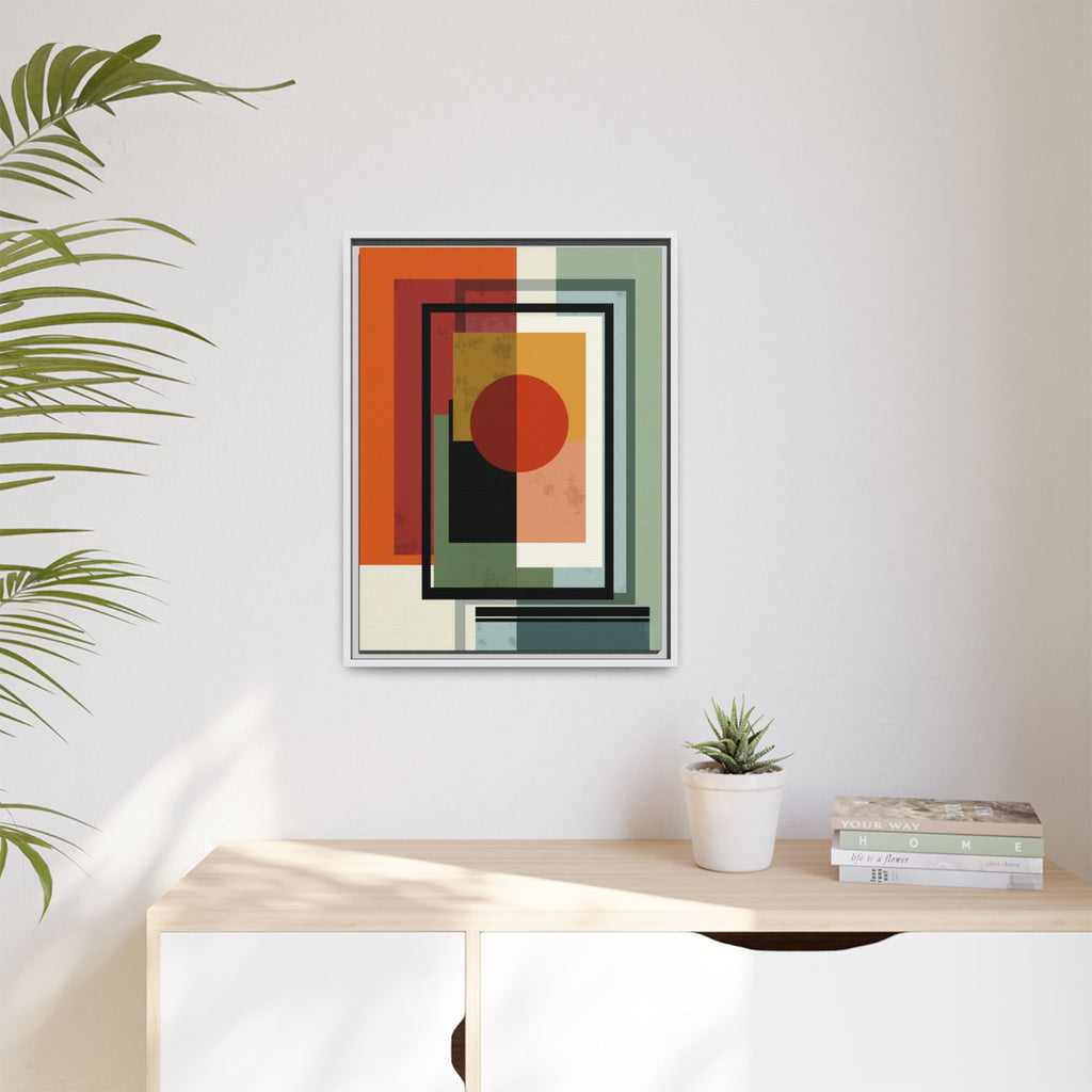 Geometric Harmonies: Mid-Century Modern Composition, Constructivist Inspiration, Abstract Rectangular Interplay   |   Custom Orders Accepted
