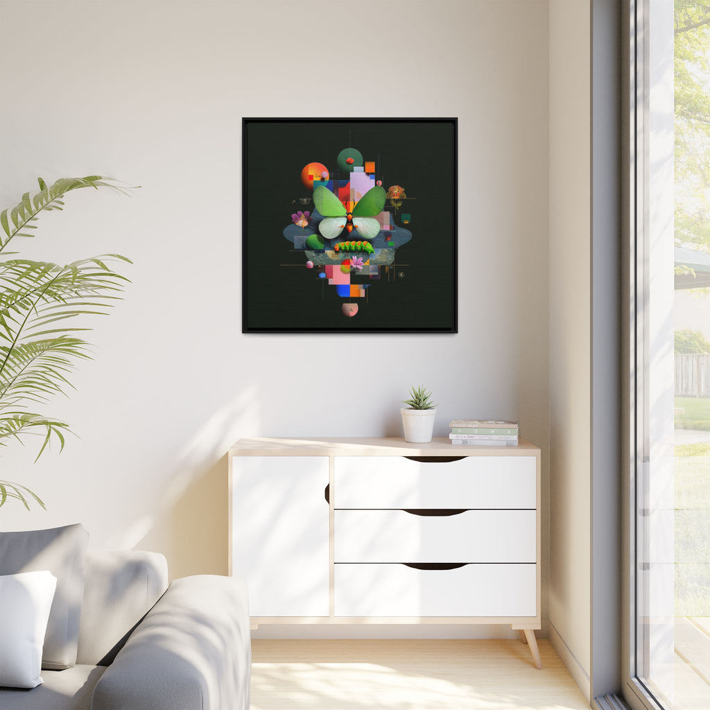 Geometric Metamorphosis: Abstract Nature Composition, Digital Cubist Butterfly Art   |    Custom Orders Available